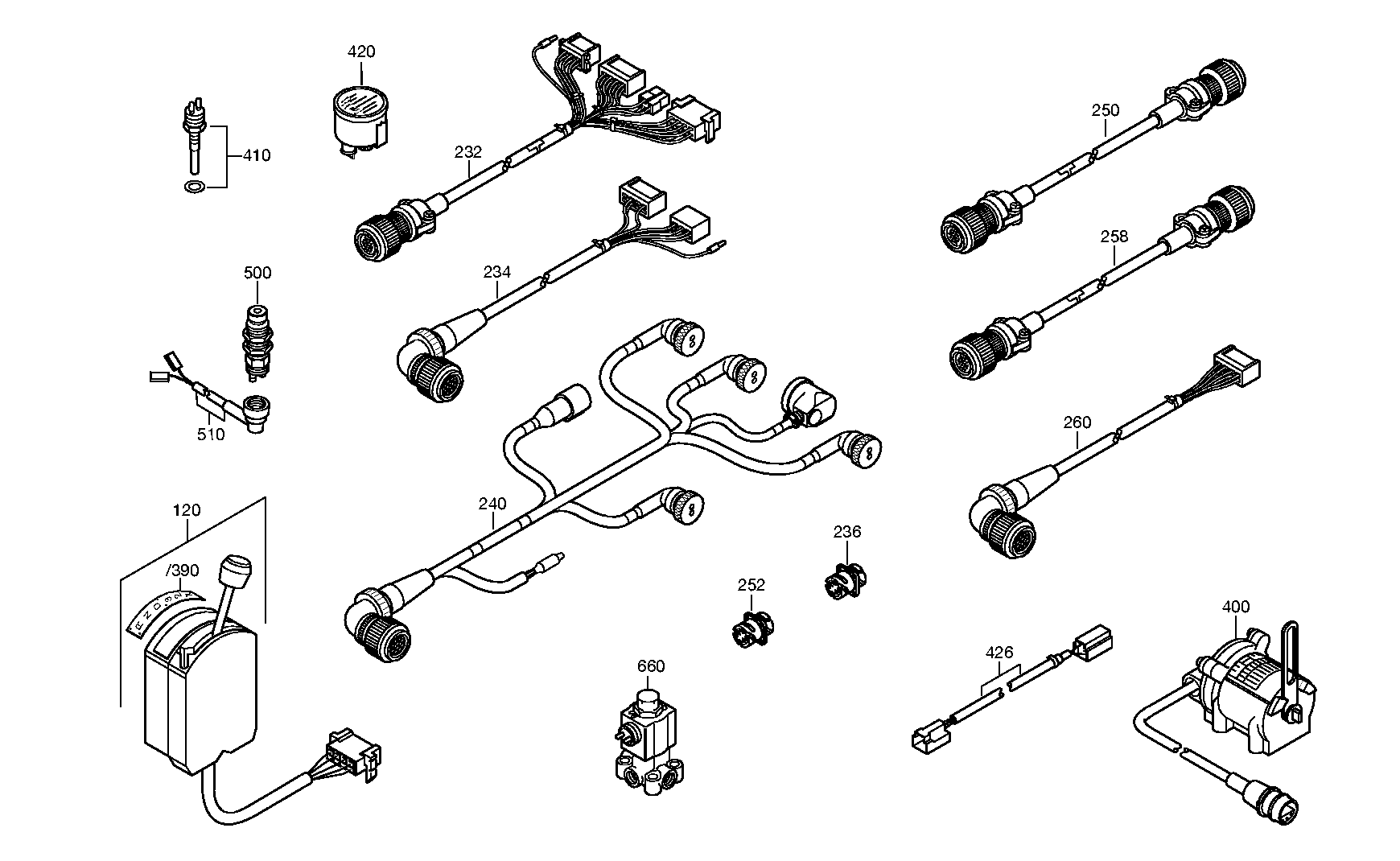 Кабель общего назначения 6029204660 ZF