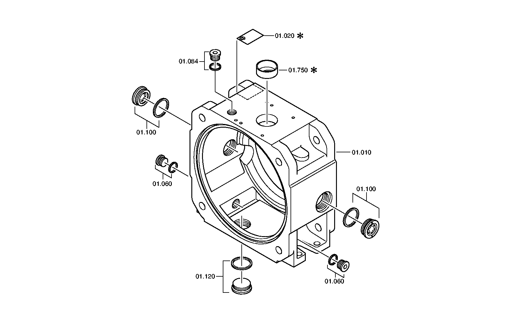 Корпус 4161301450 ZF