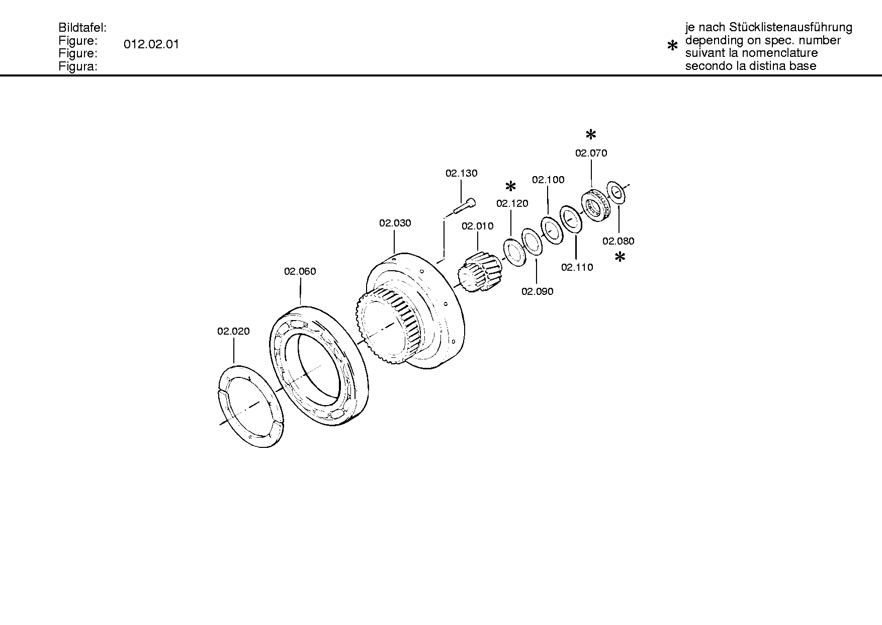 AX.ROLLER BEAR. 0635302116 ZF