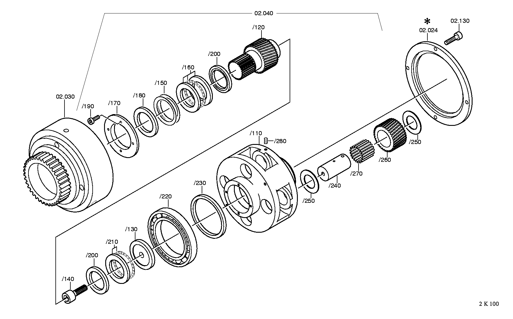 AX.ROLLER BEAR. 0635302248 ZF