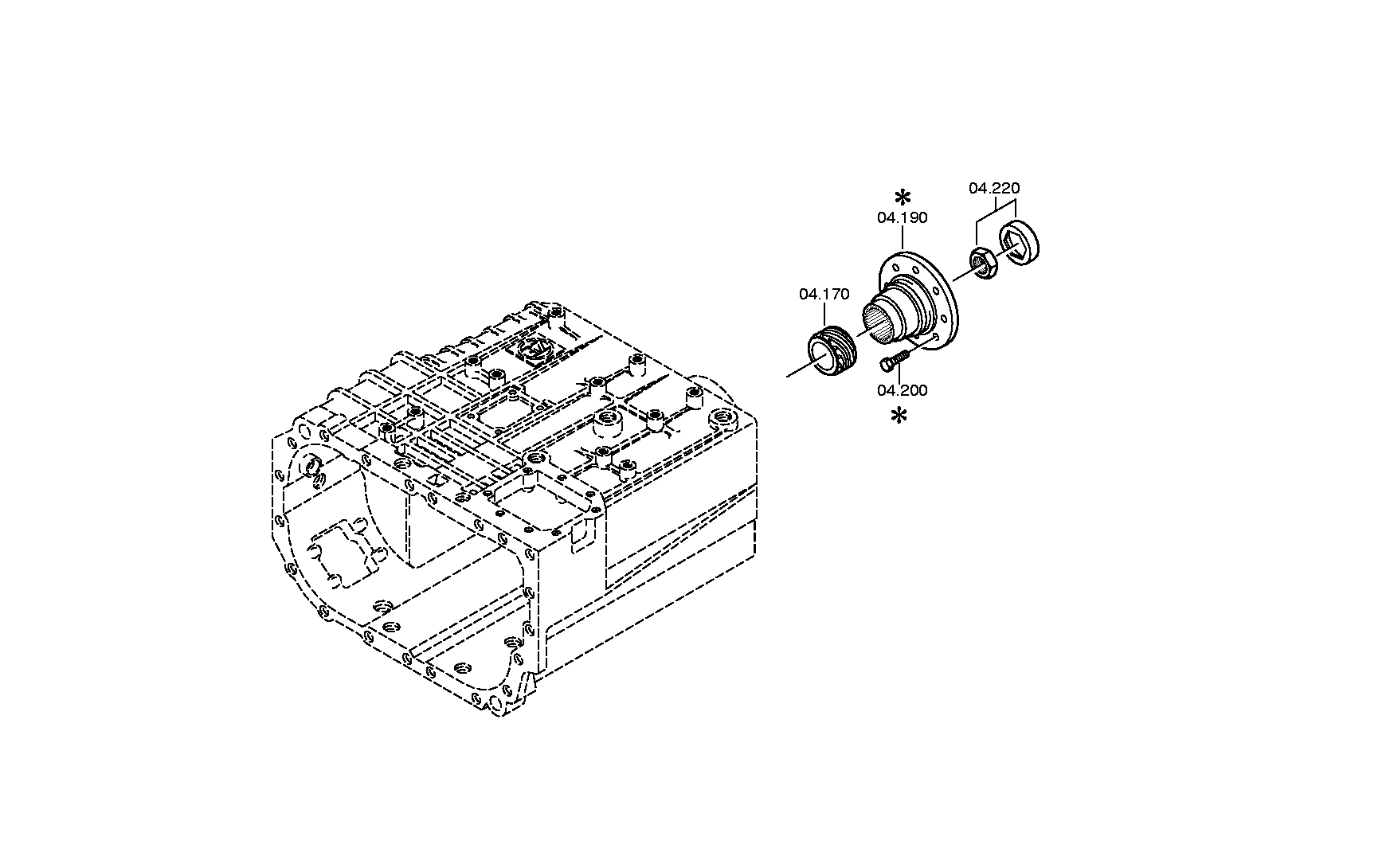 Стопорное кольцо 0630502172 ZF