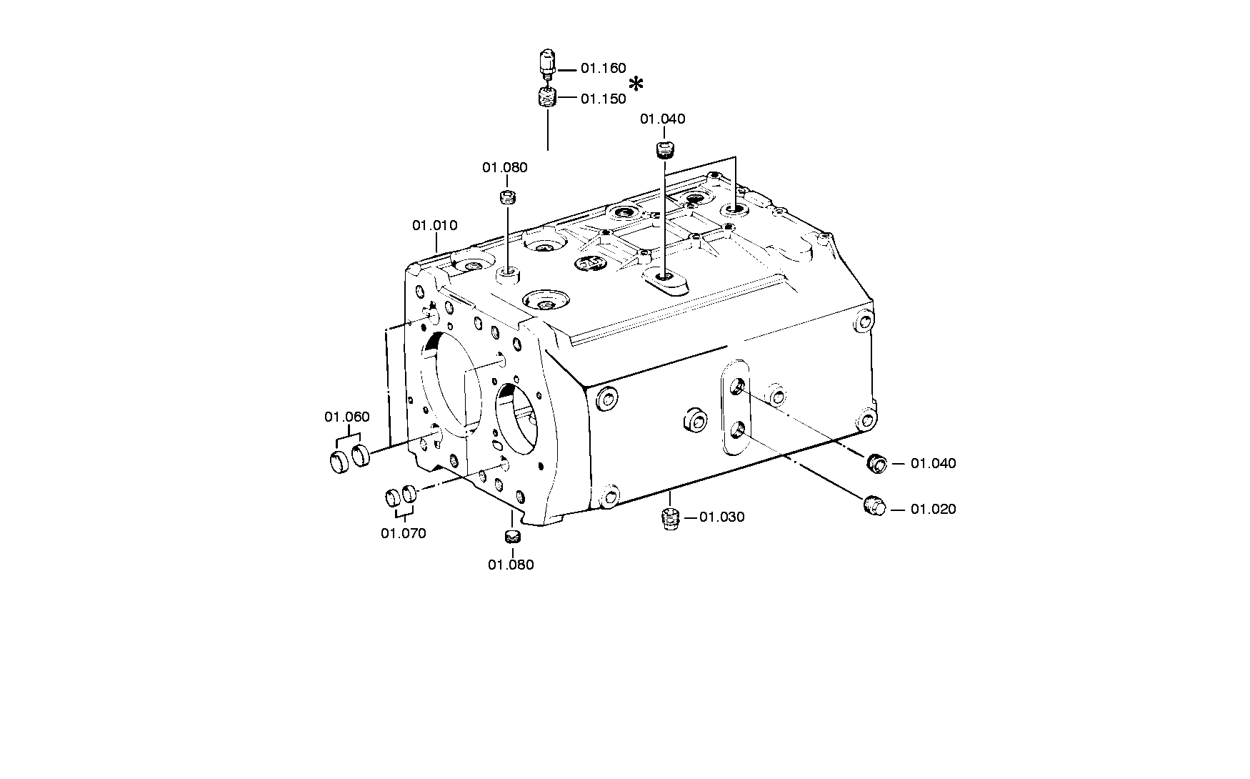 OIL COLL.PLATE 1250301007 ZF