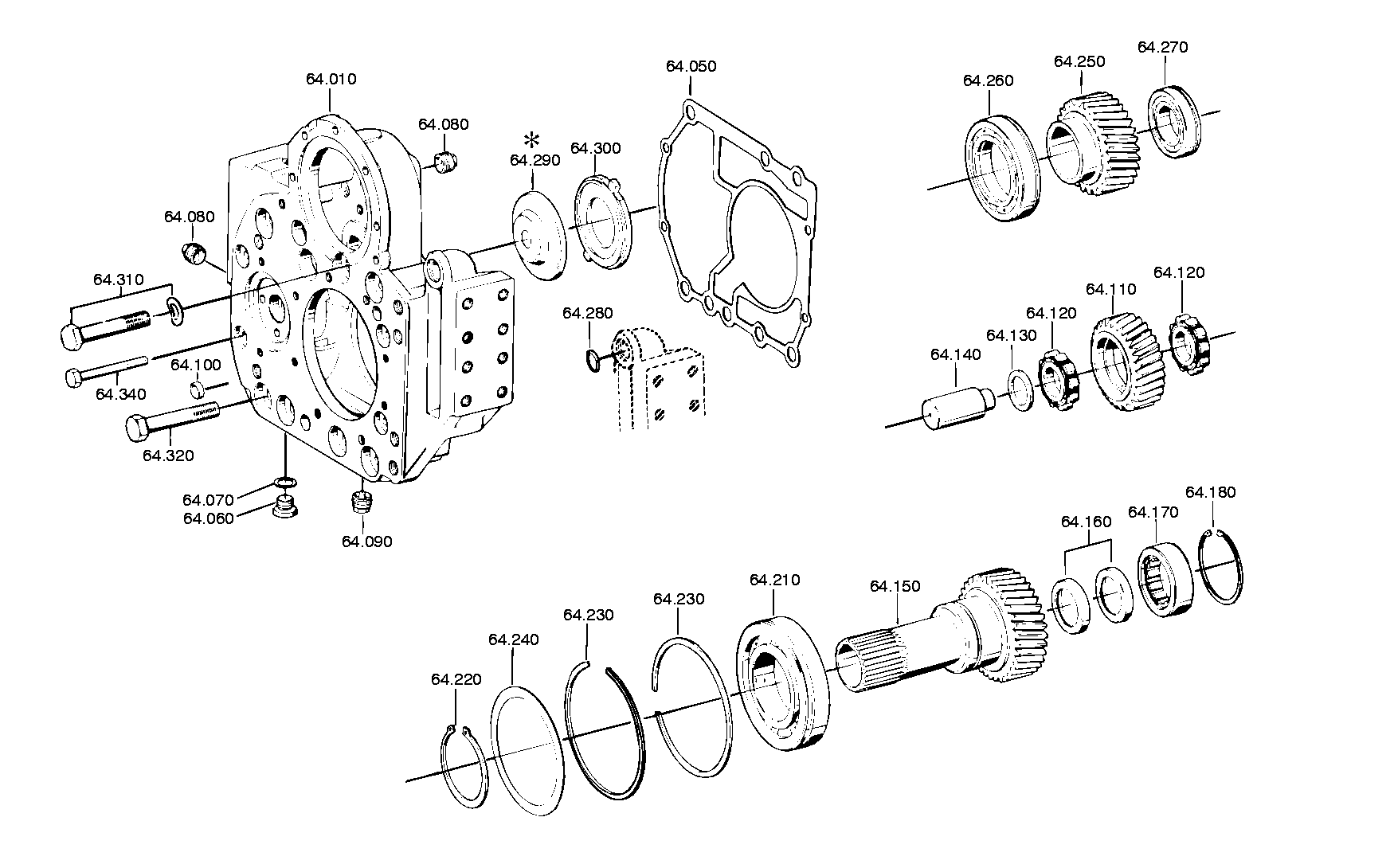 Болт с шестигранной головкой 0736020023 ZF