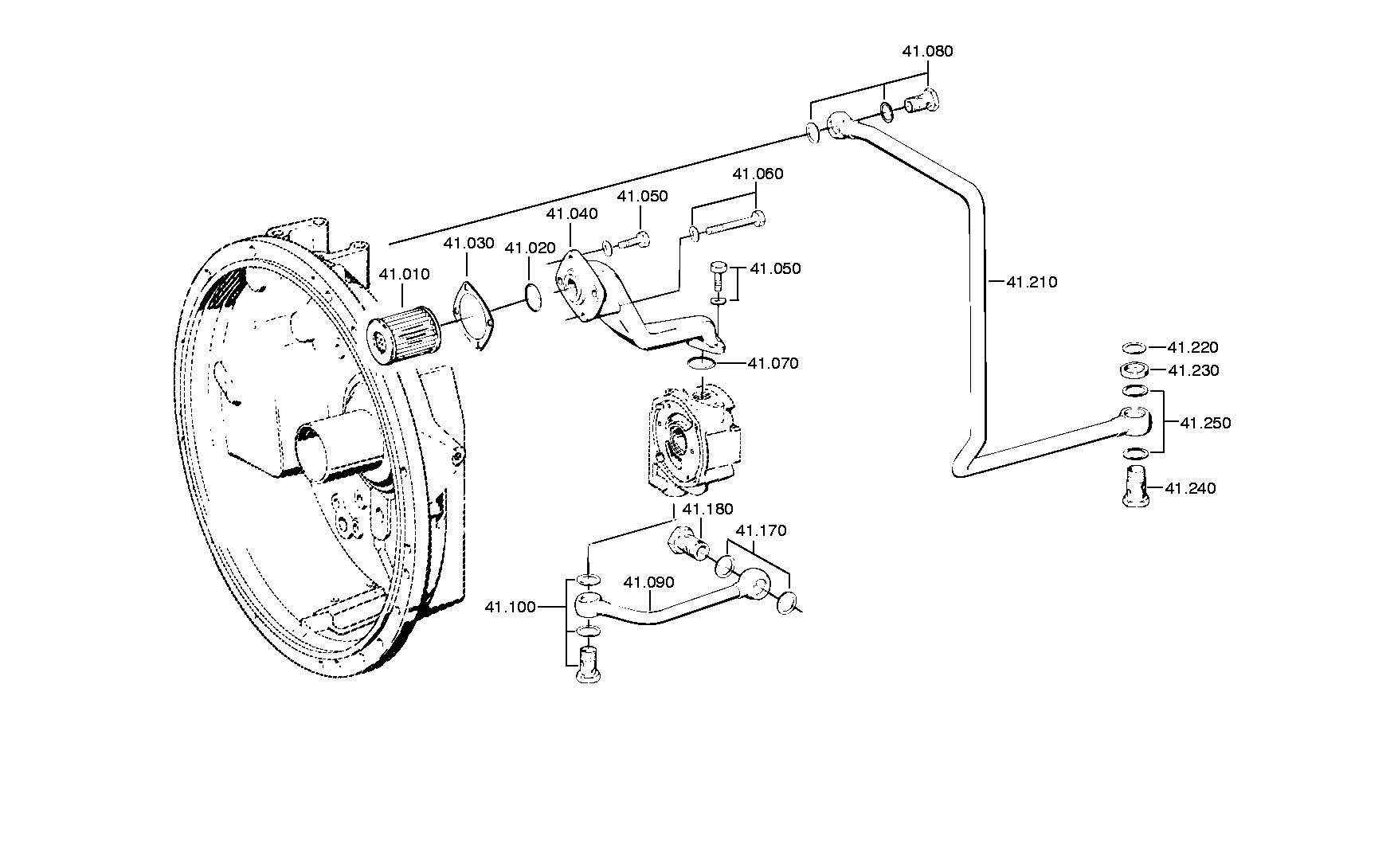 SUCTION TUBE 1268221007 ZF