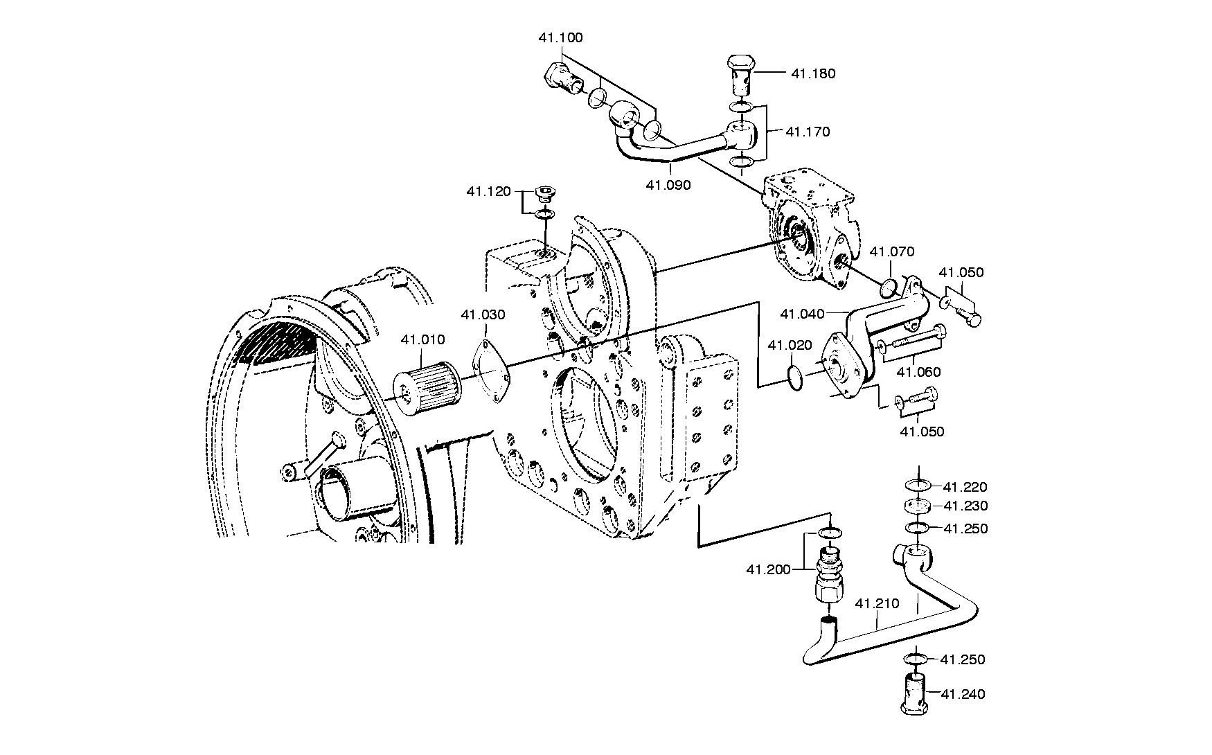 SUCTION TUBE 1246221017 ZF