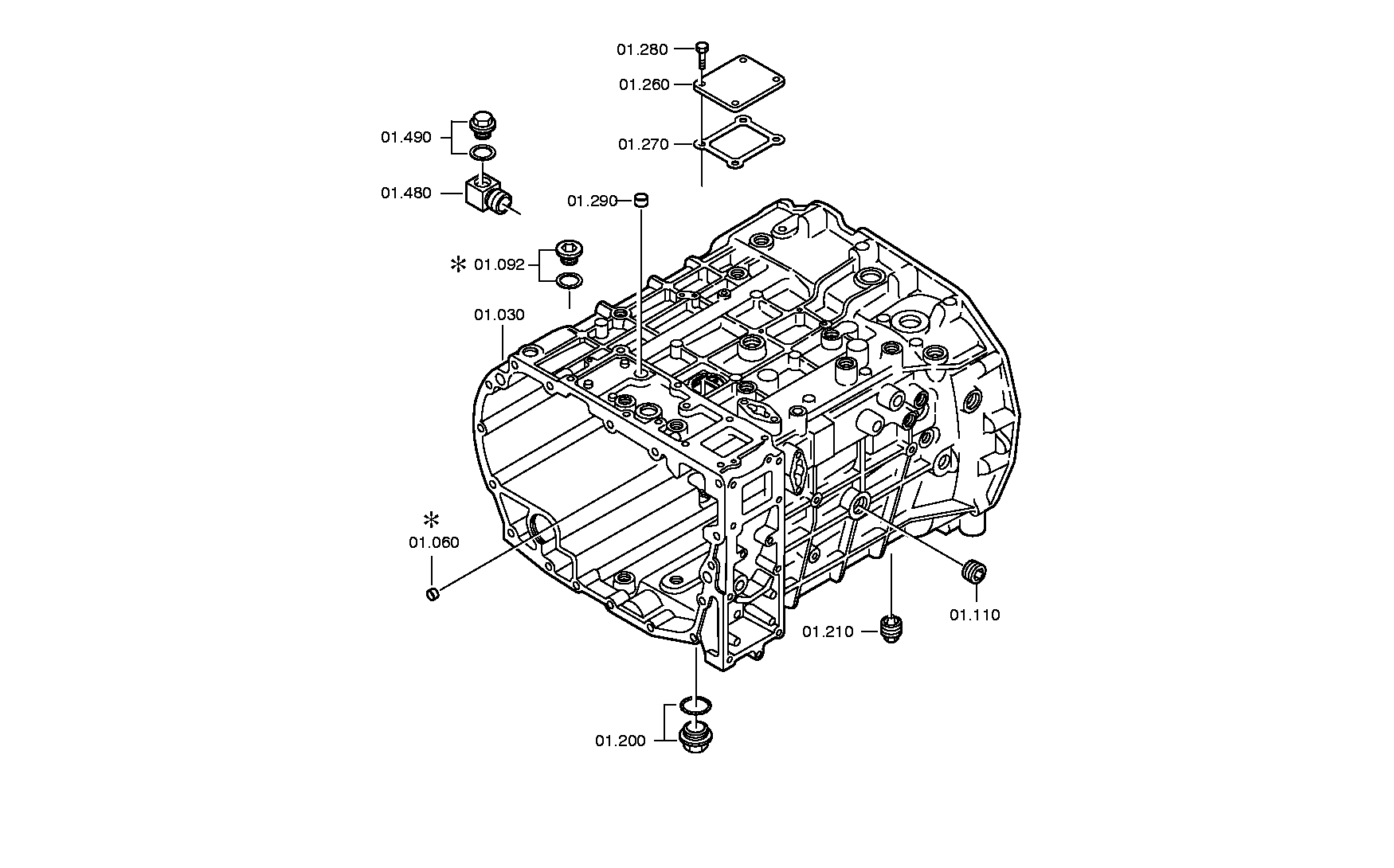 Болт с шестигранной головкой 0636023023 ZF