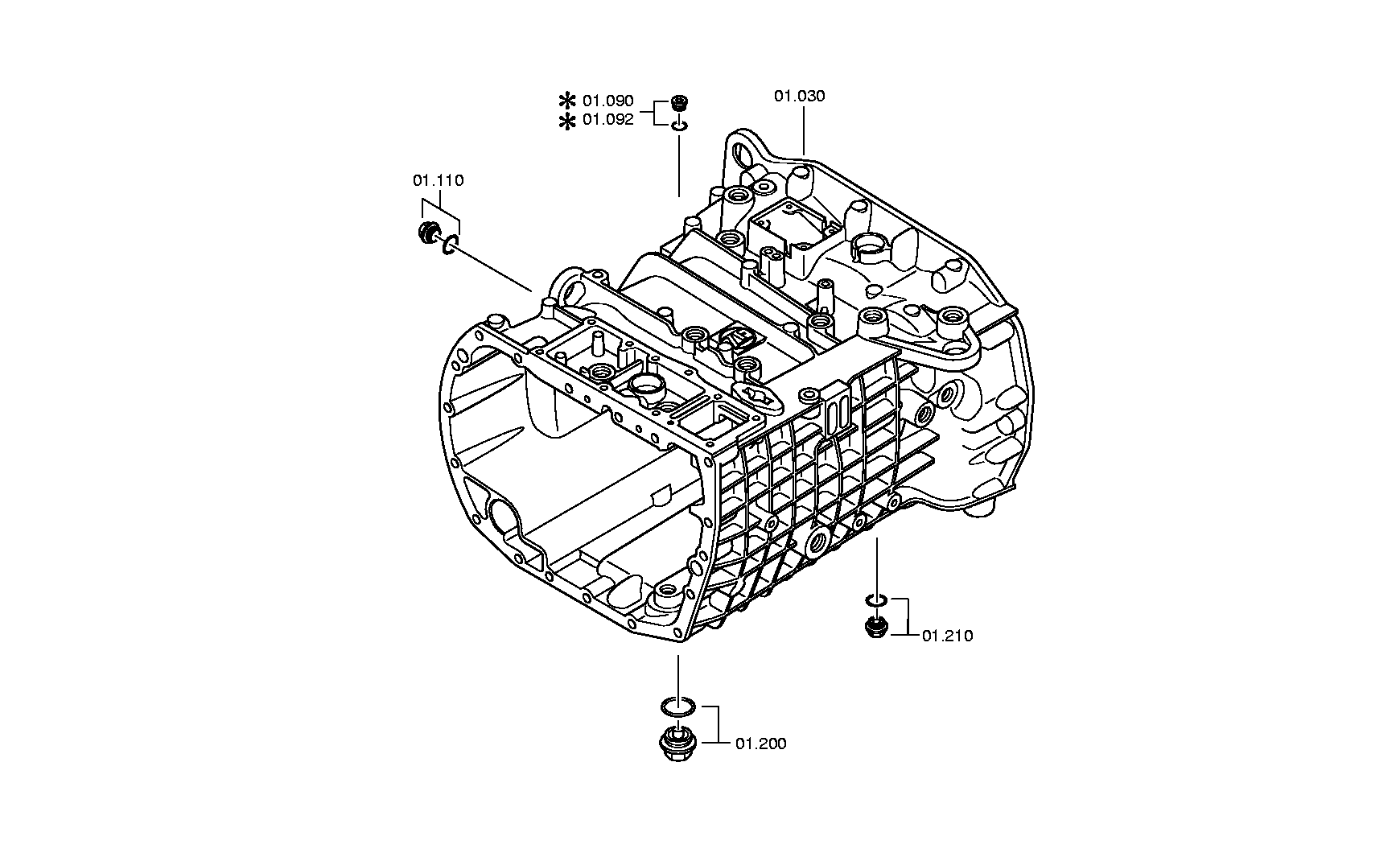 Болт с шестигранной головкой 0636015601 ZF