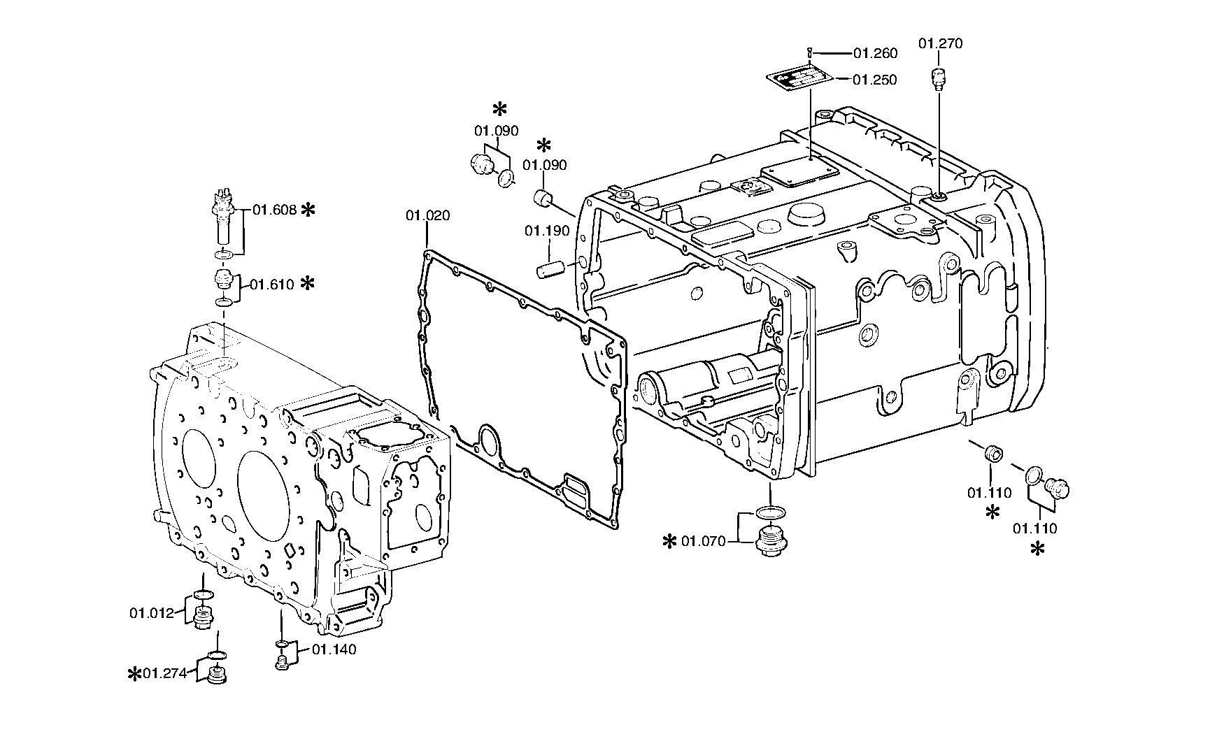 Корпус 1296301228 ZF