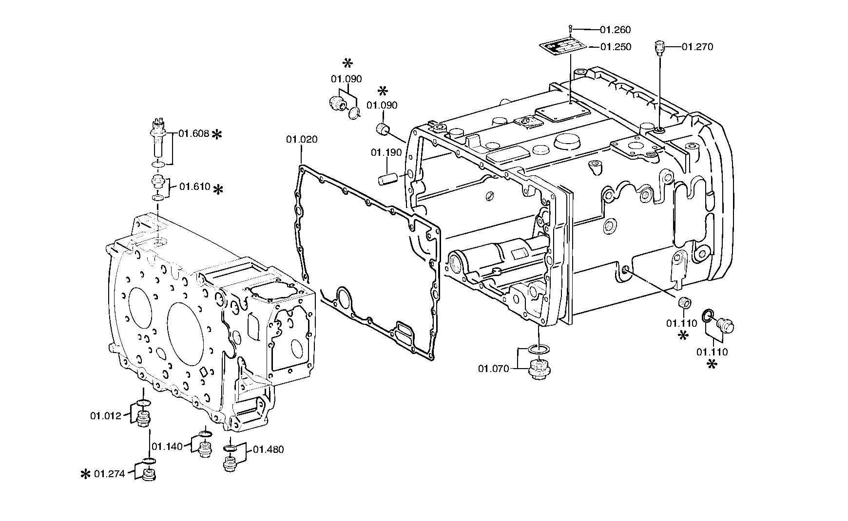 Корпус 1296301229 ZF