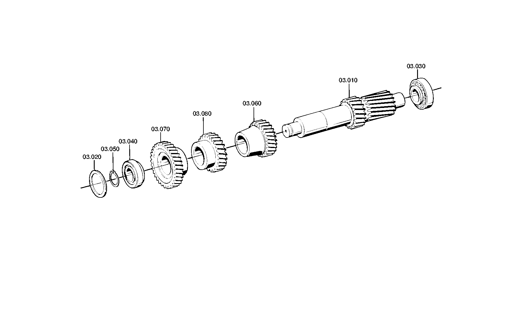 Косозубое зубчатое колесо 1297303123 ZF