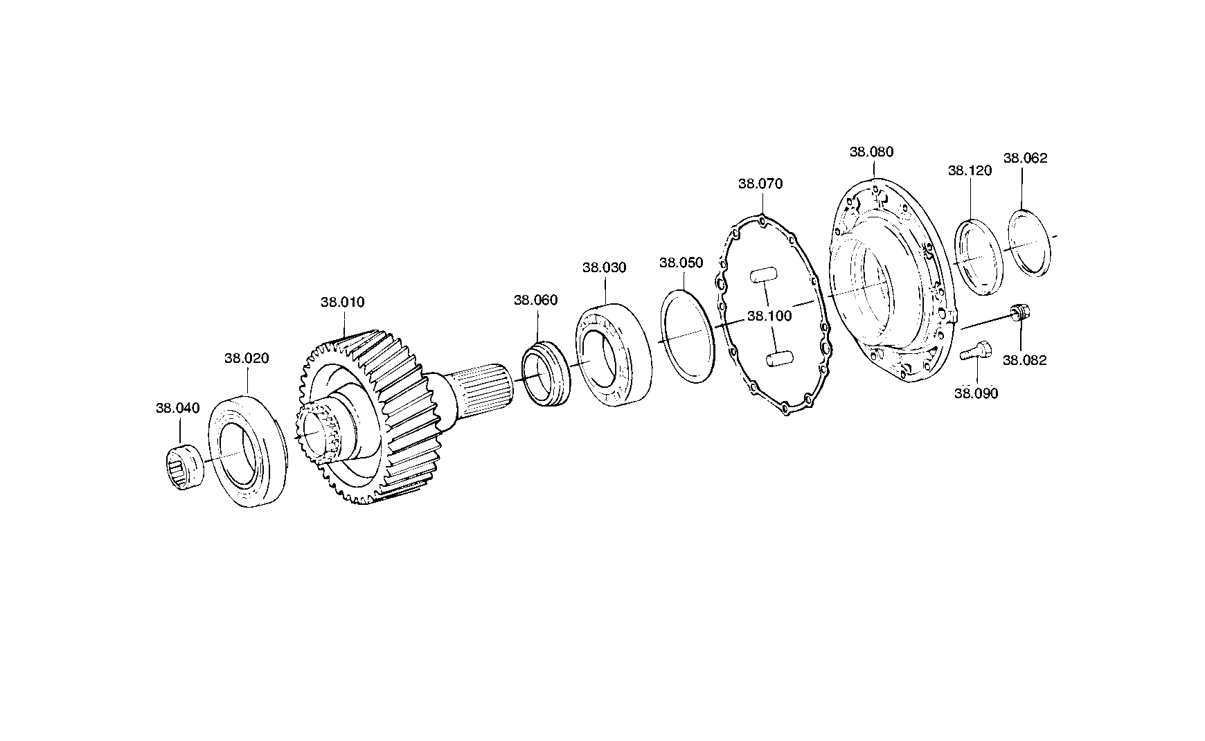 Фланец выходного вала 1297338089 ZF