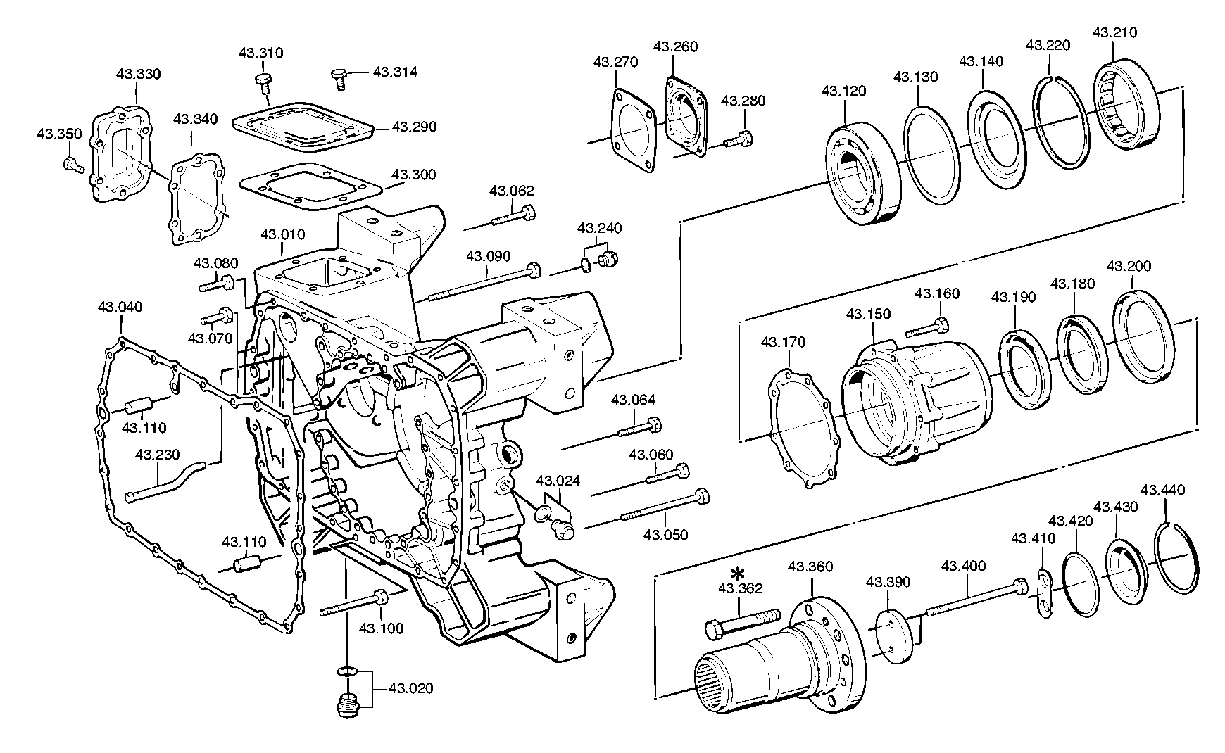 Болт с шестигранной головкой 0636010214 ZF