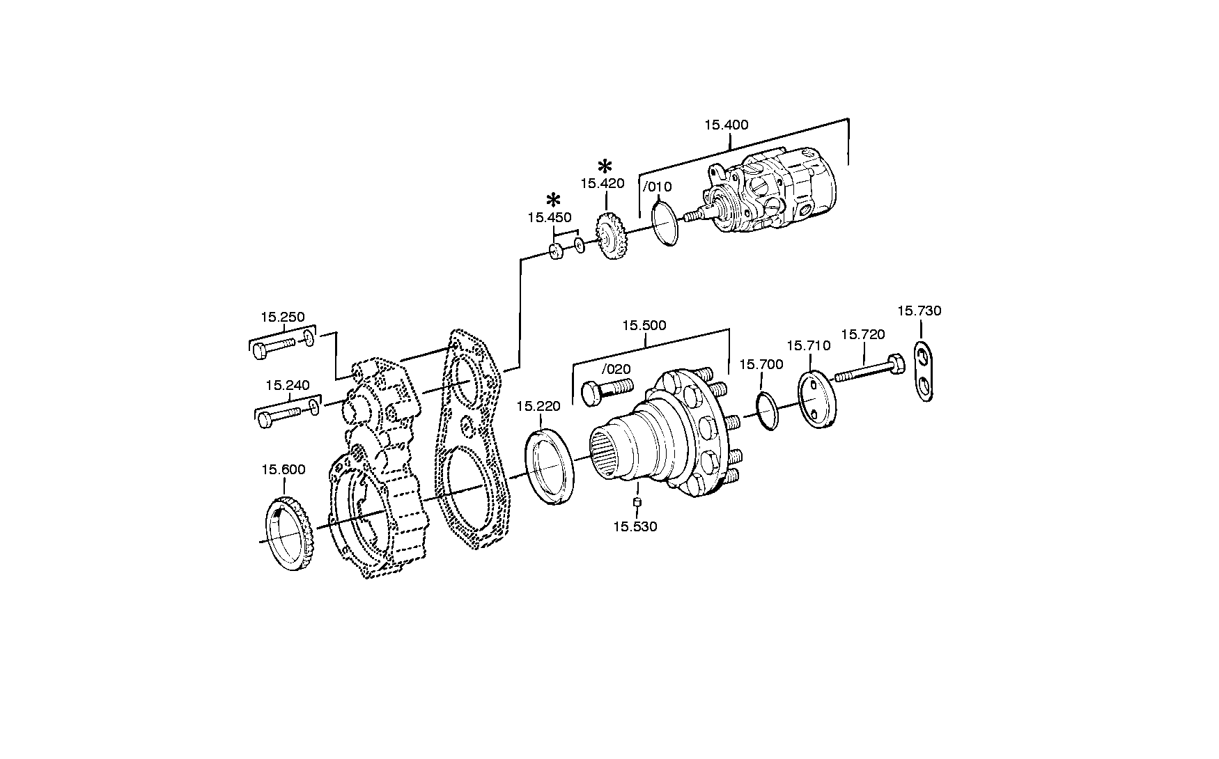 Фланец выходного вала 1295215001 ZF