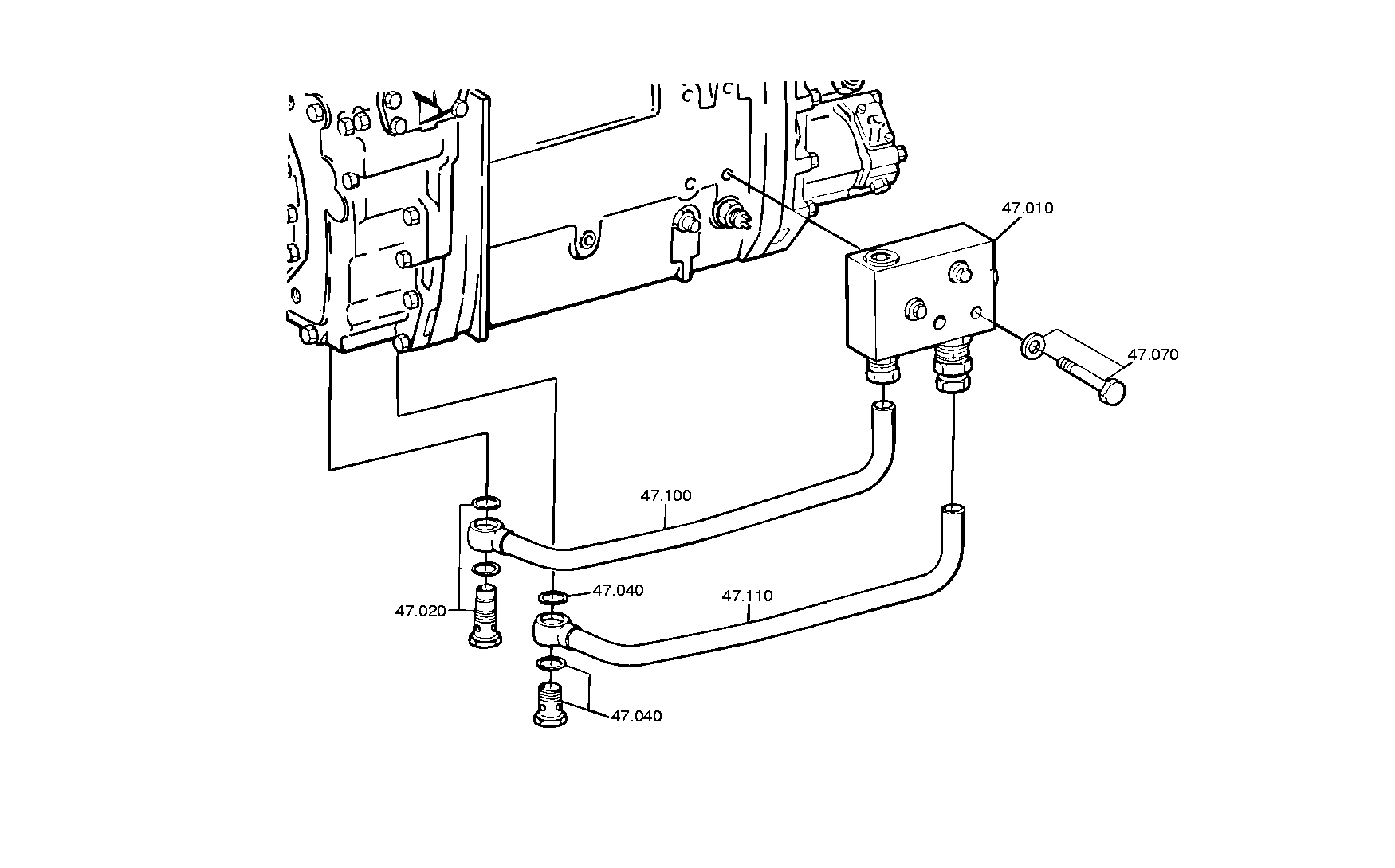 Трубопровод 1297247002 ZF