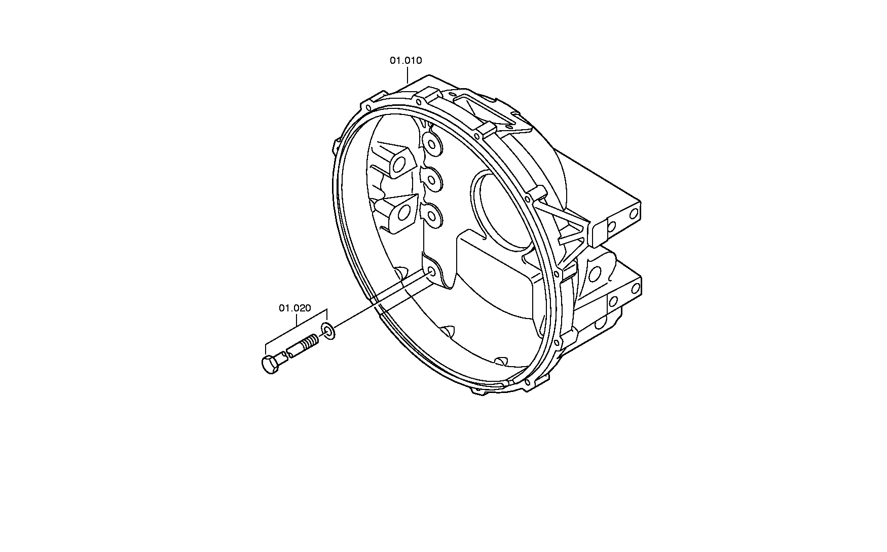 Корпус сцепления 6060201103 ZF
