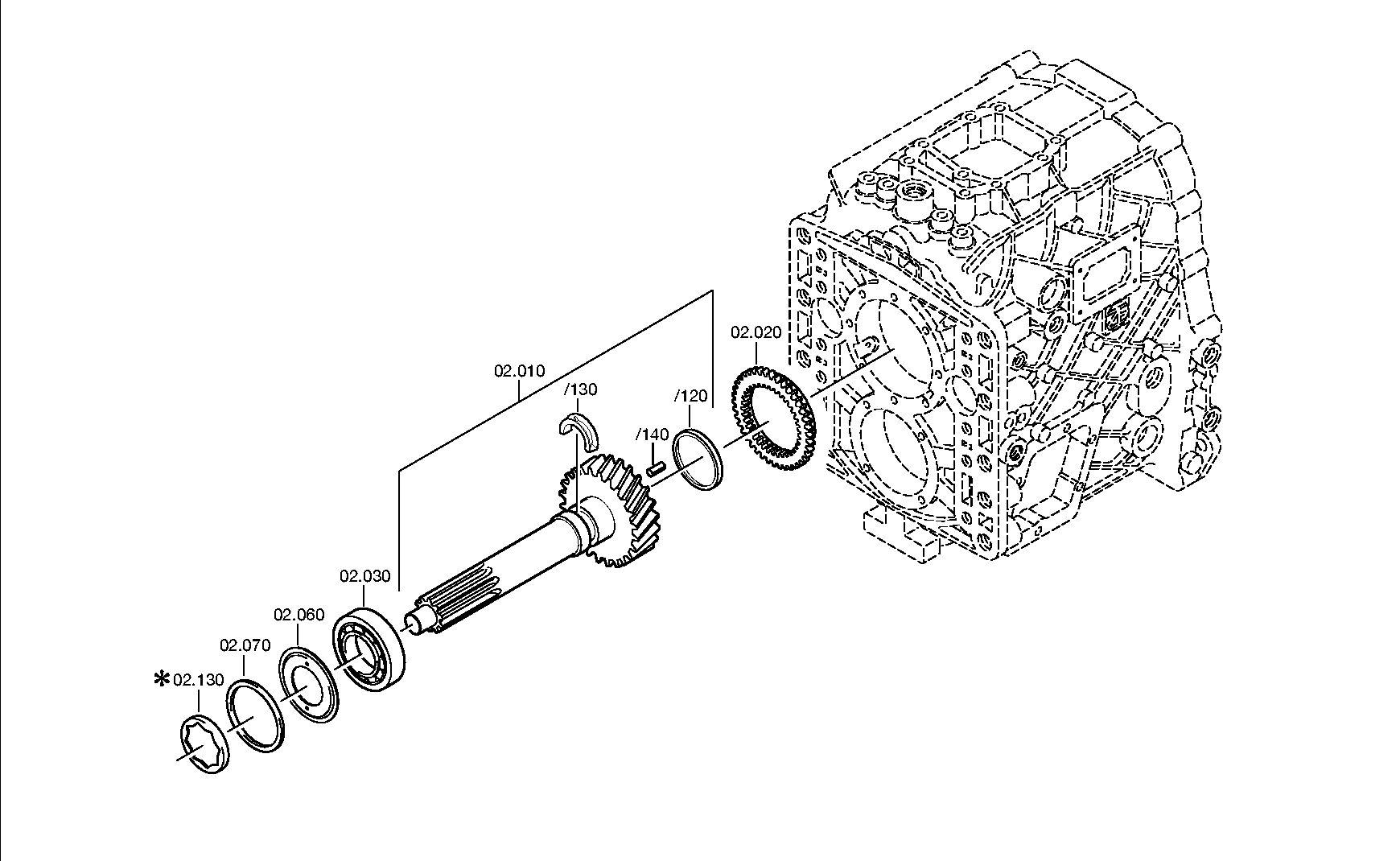 BEARING FLANGE 1308302089 ZF