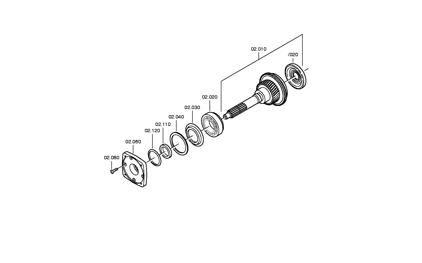 BEARING FLANGE 1307302126 ZF