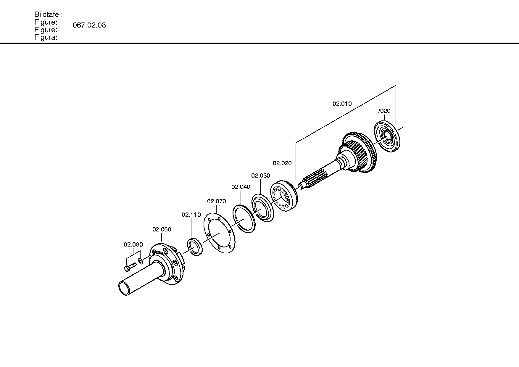 BEARING FLANGE 1307302171 ZF