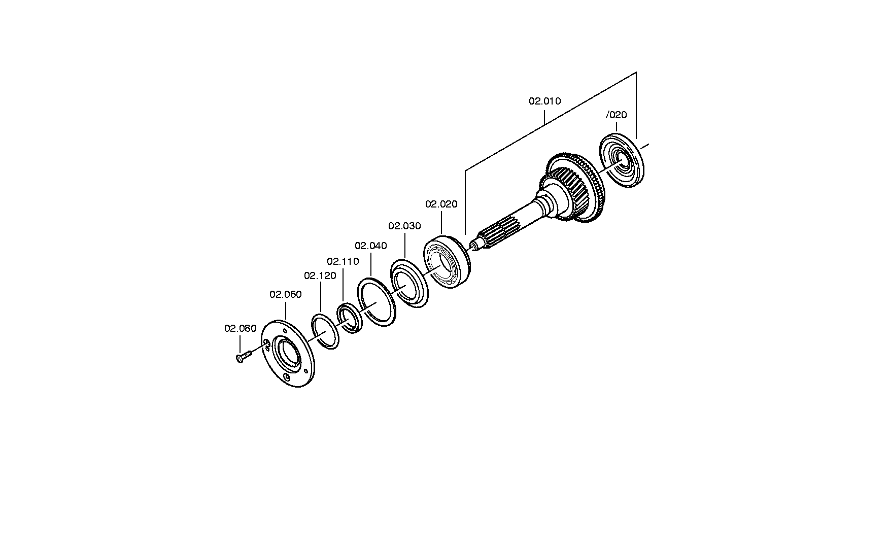 BEARING FLANGE 1307302147 ZF