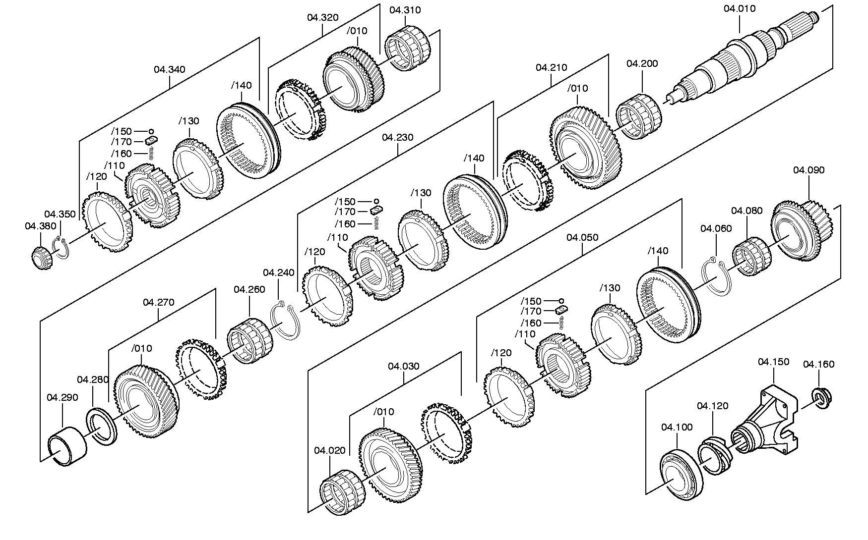 END YOKE 1307304079 ZF
