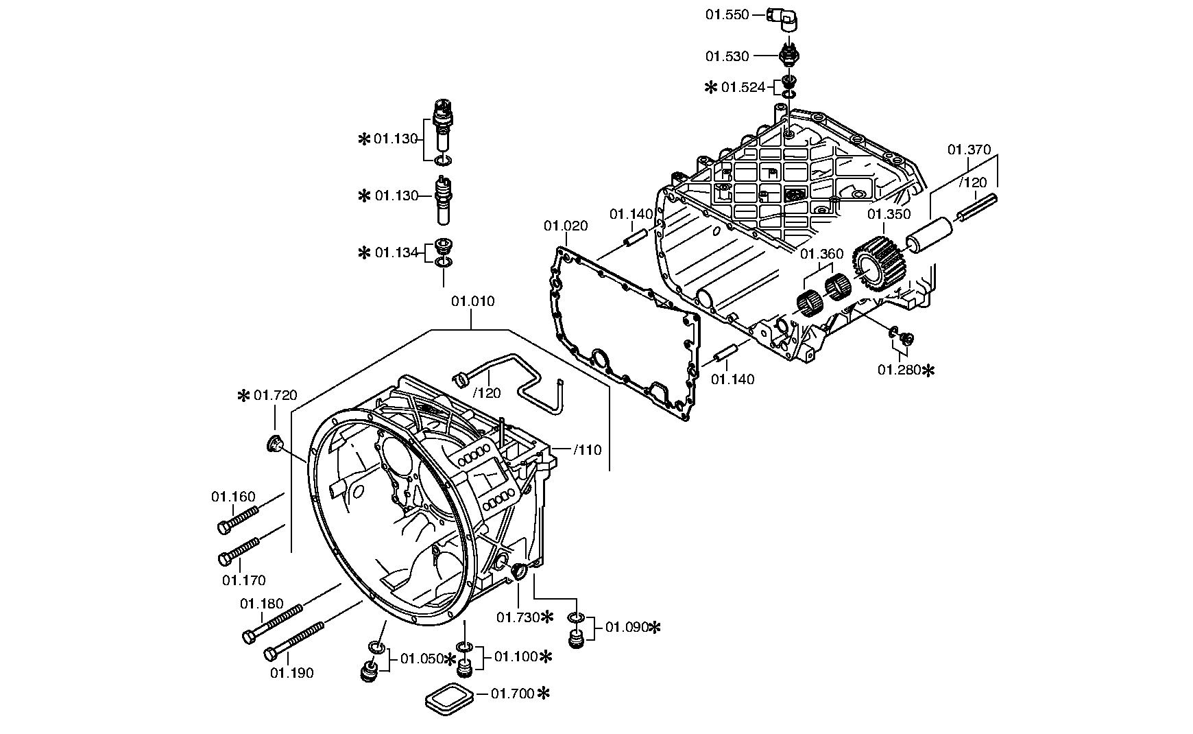 Форсуночная трубка 1315201111 ZF