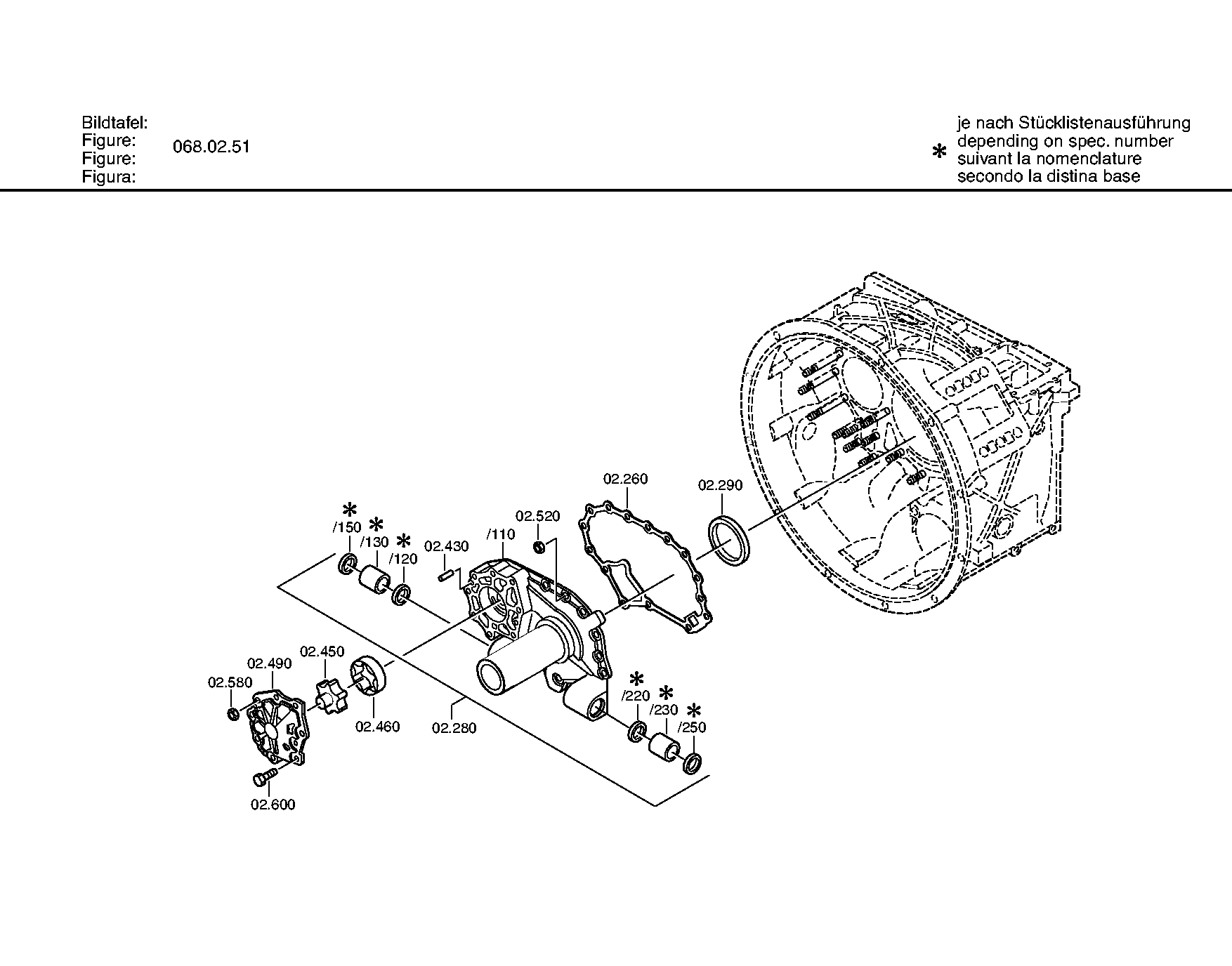 PUMP SHAFT 1315202014 ZF