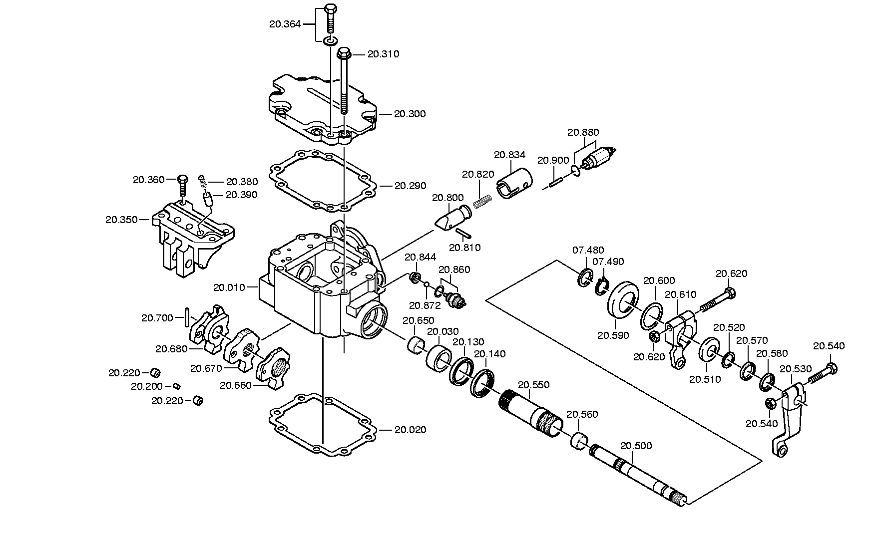 Болт с шестигранной головкой 0736010204 ZF