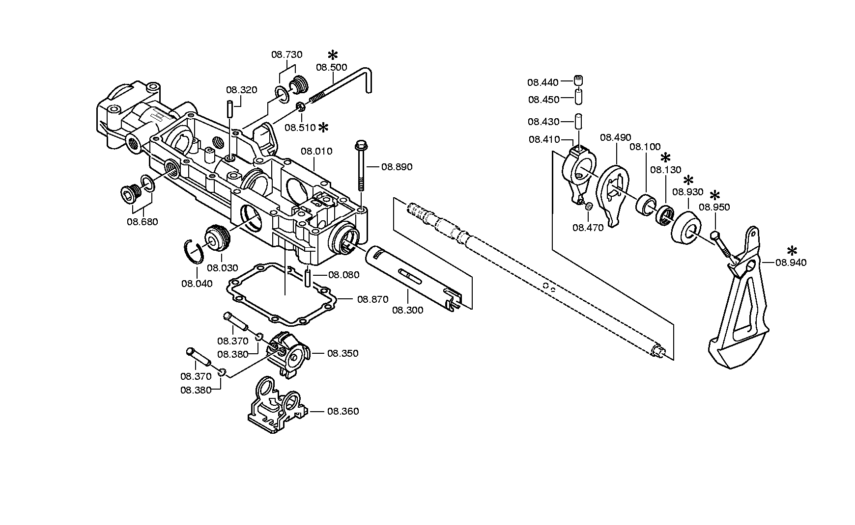 QUILL SHAFT 1315307326 ZF