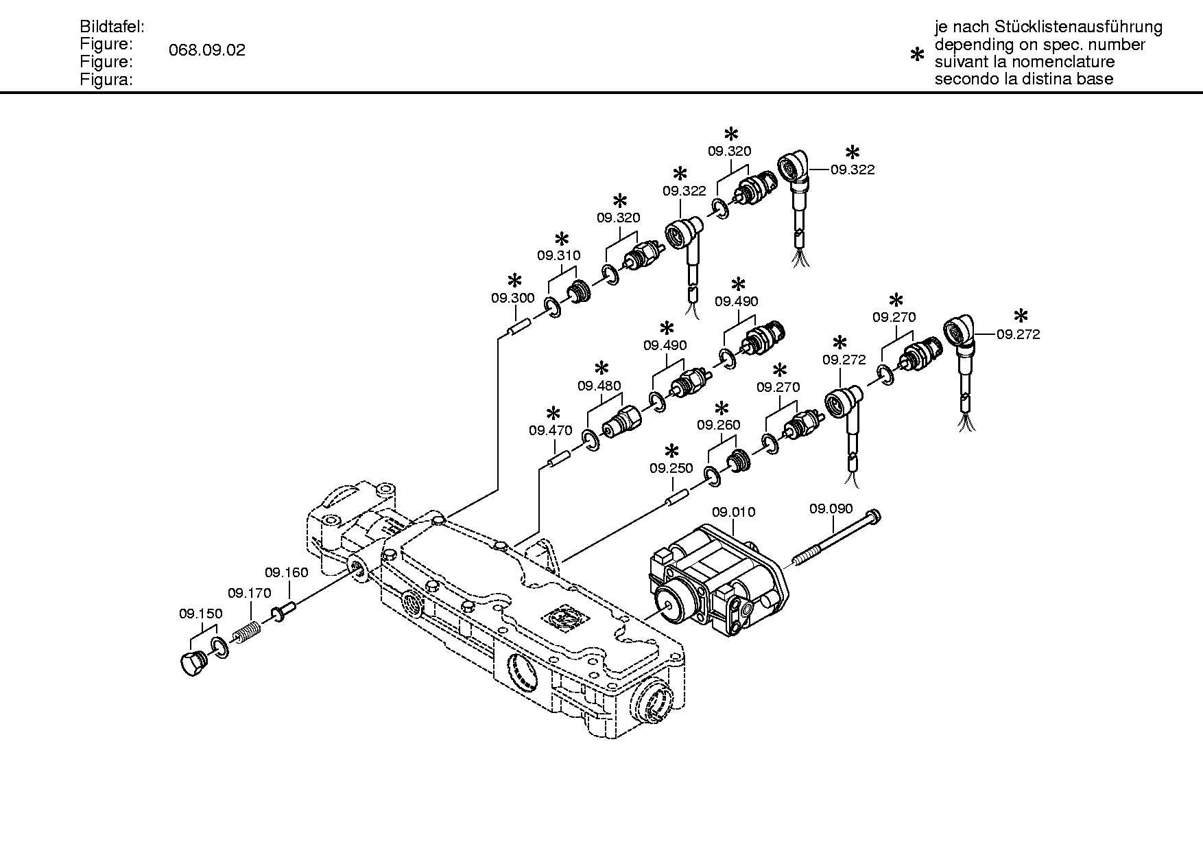 Болт с шестигранной головкой 0736010291 ZF