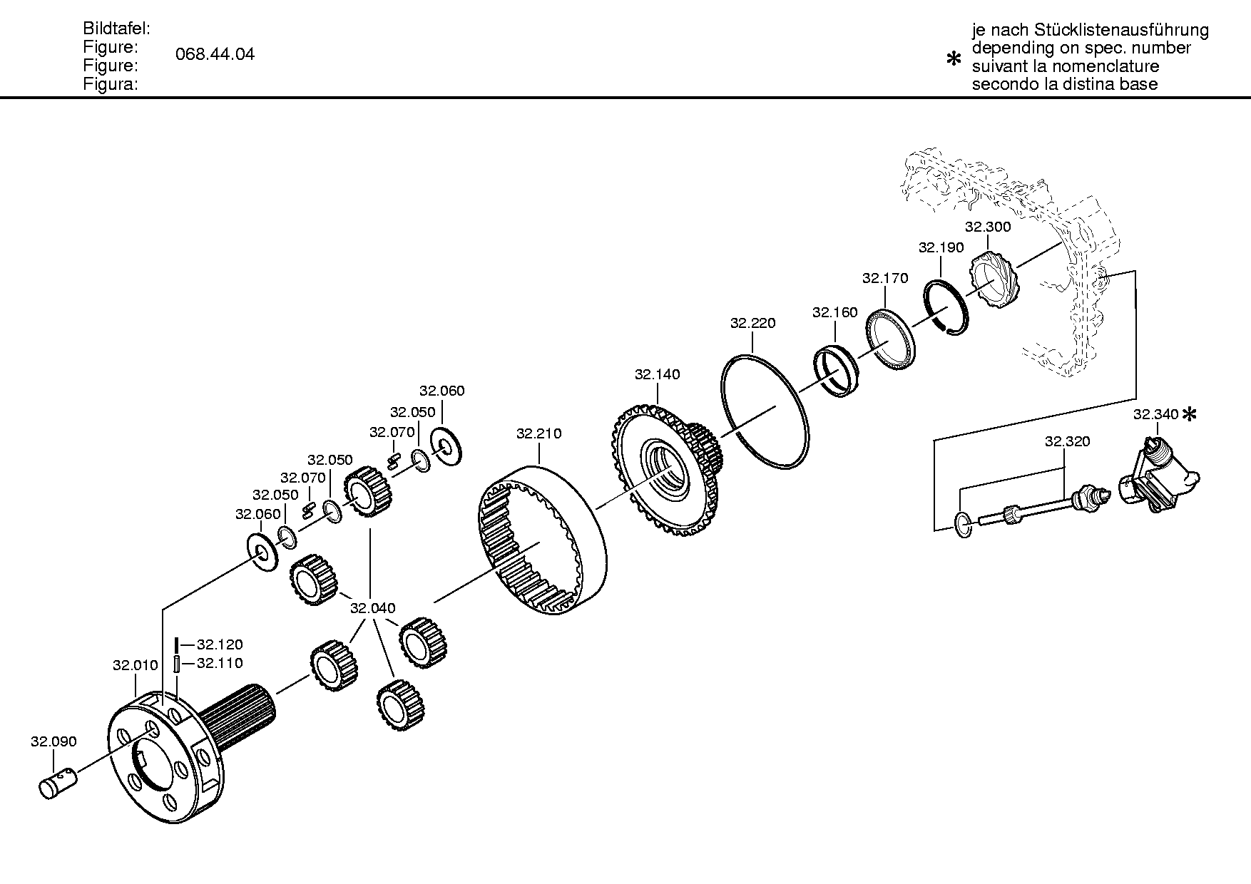 Фланец выходного вала 1315238001 ZF