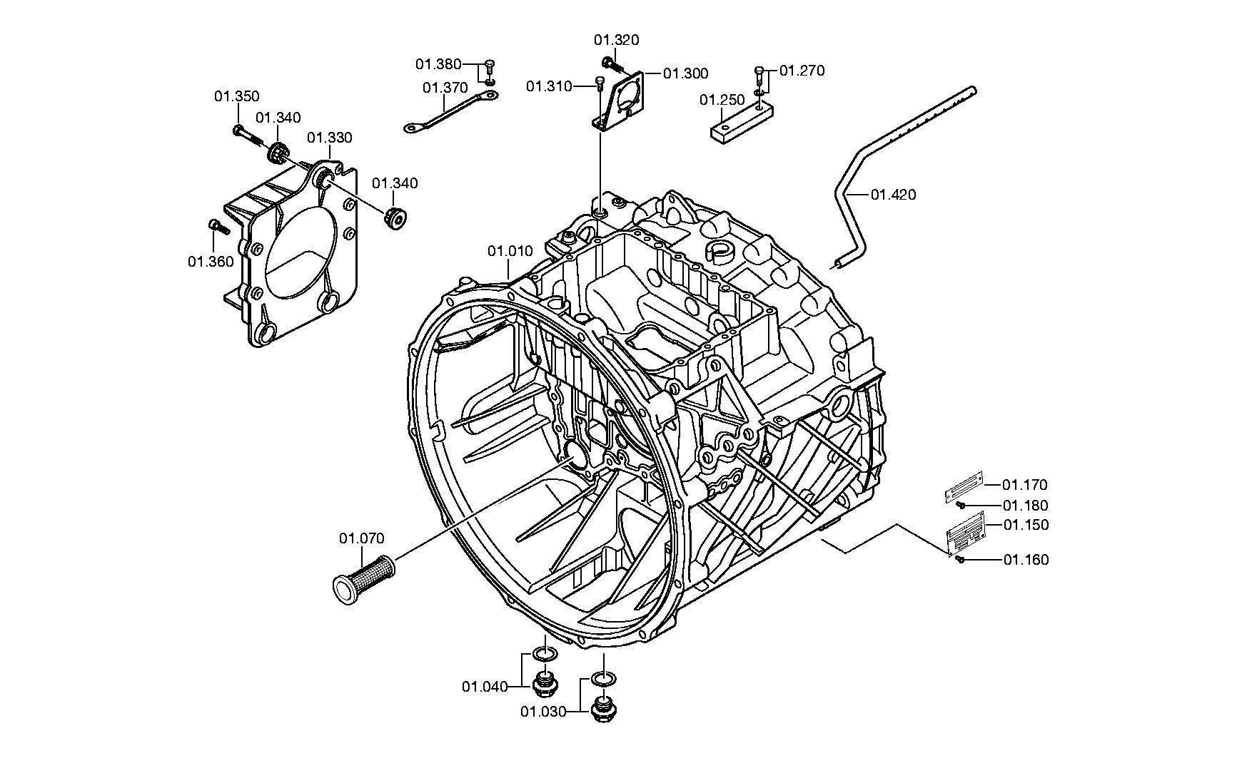 Болт с шестигранной головкой 0636023063 ZF
