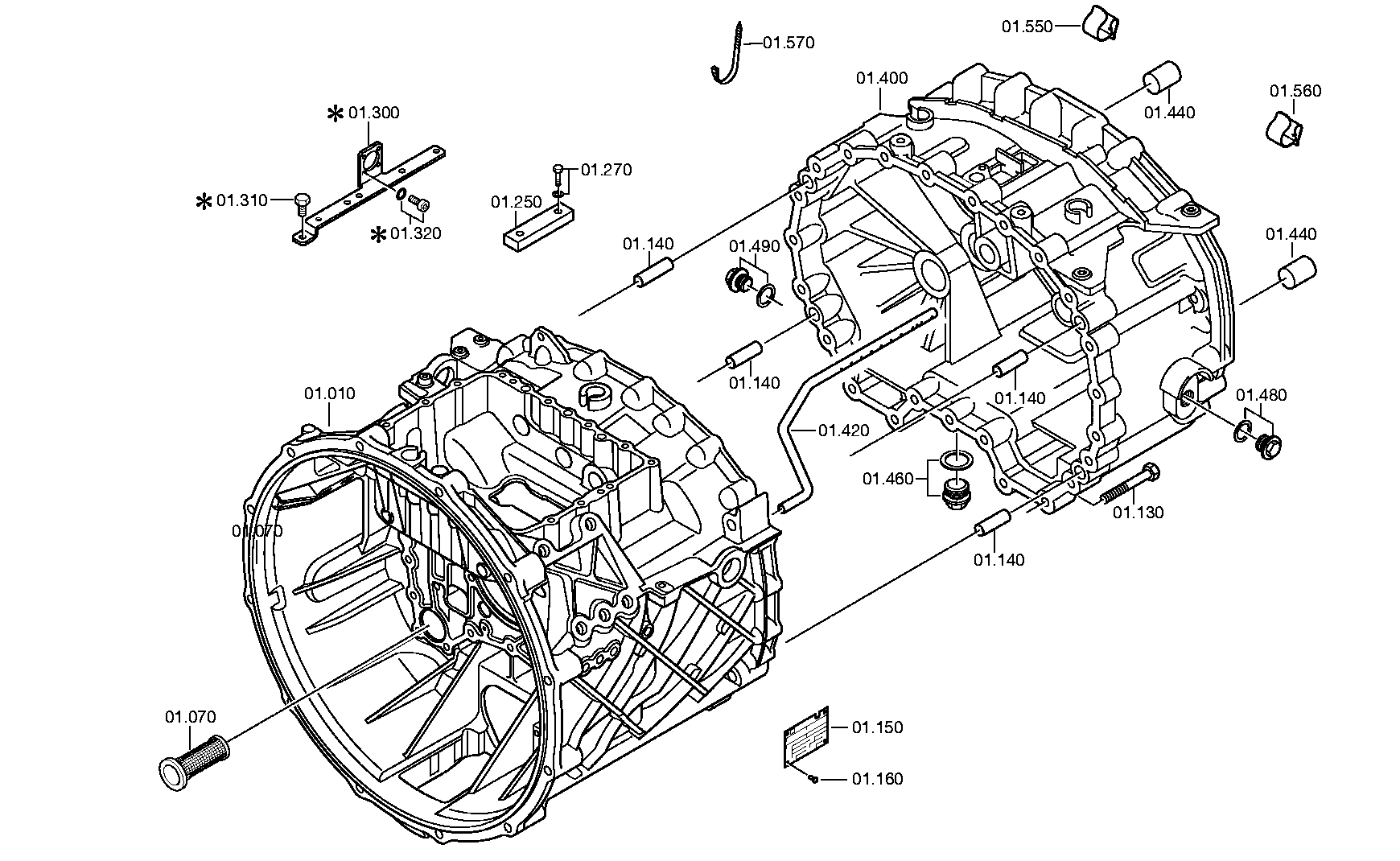 Корпус 1314301088 ZF