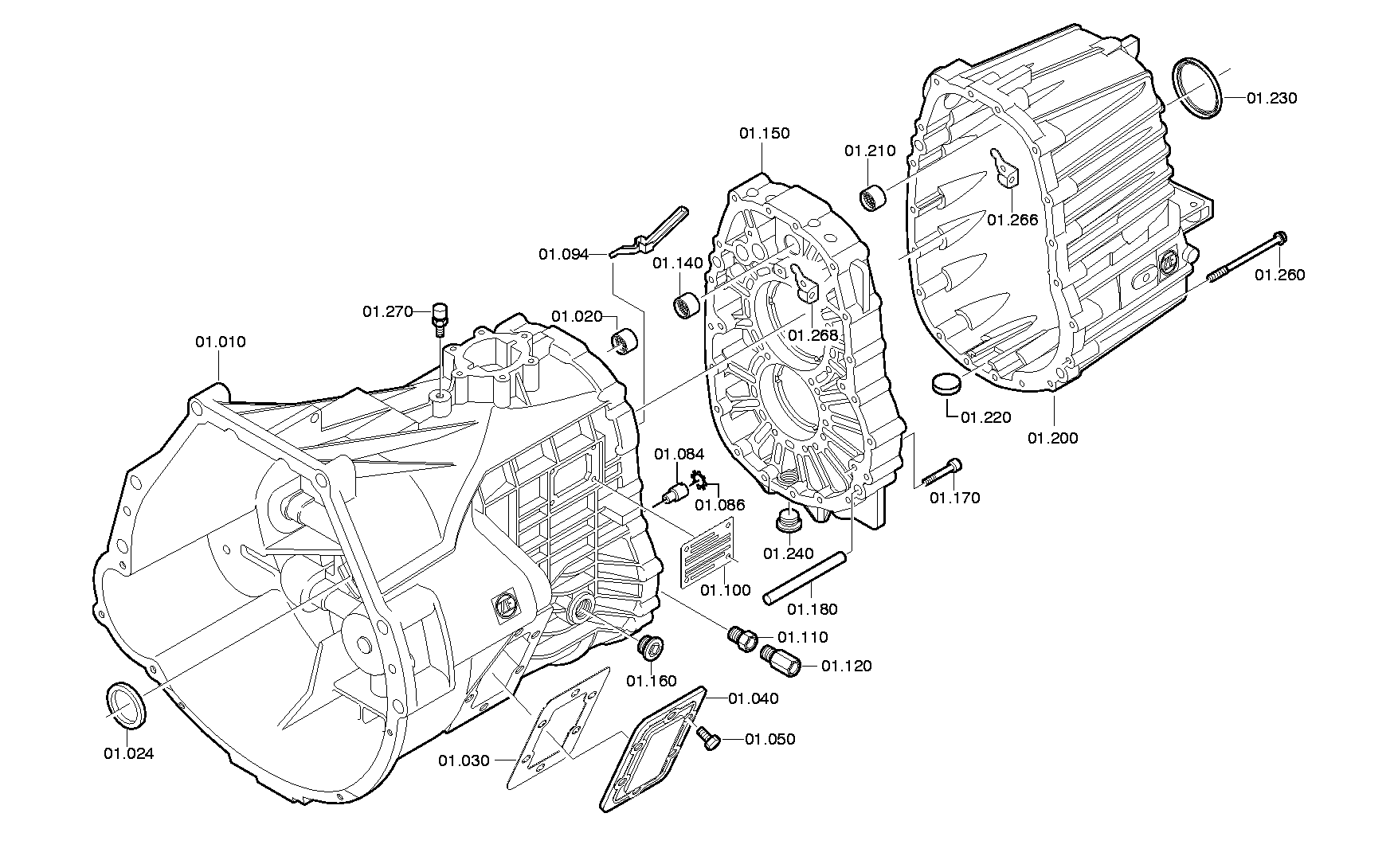 HOUS.REAR SECT. 1319301021 ZF