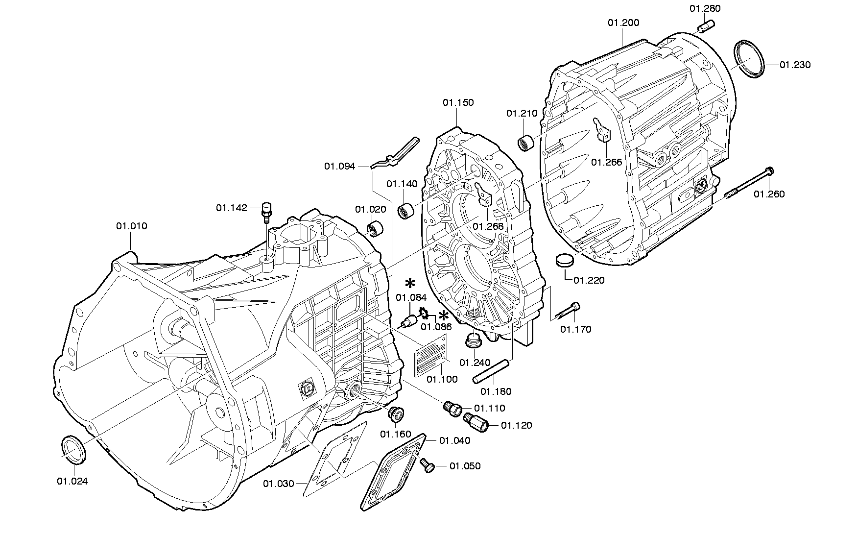 HOUS.REAR SECT. 1319301022 ZF