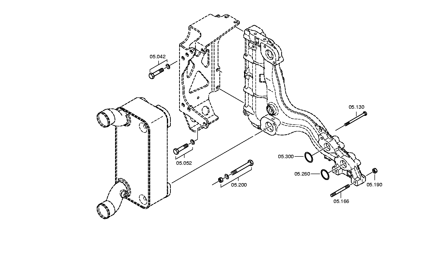 Болт с шестигранной головкой 0636011502 ZF