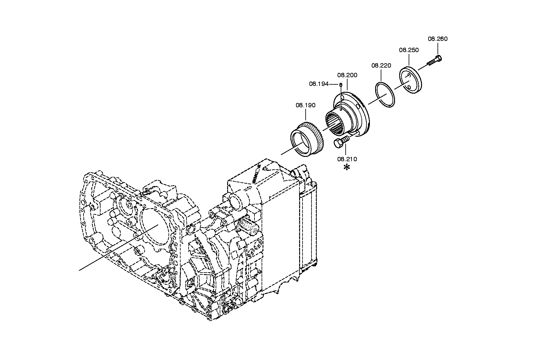 Входная шестерня 1316315002 ZF
