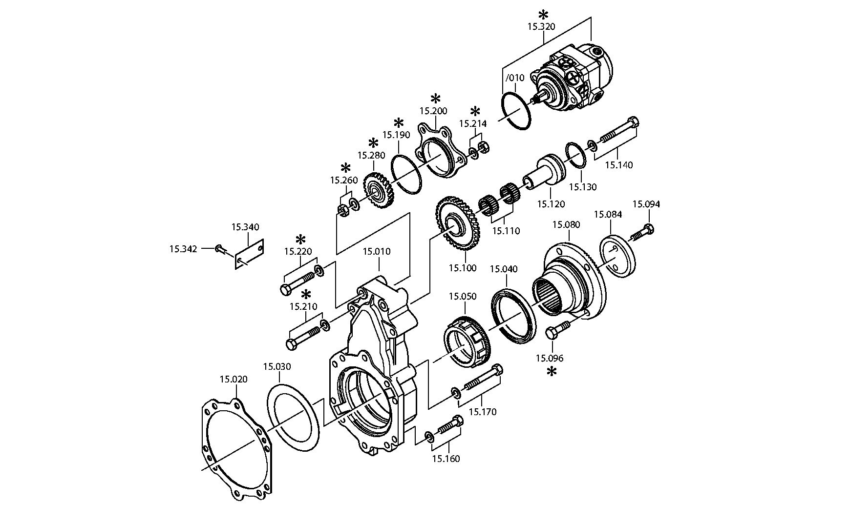 Фланец выходного вала 1336338008 ZF