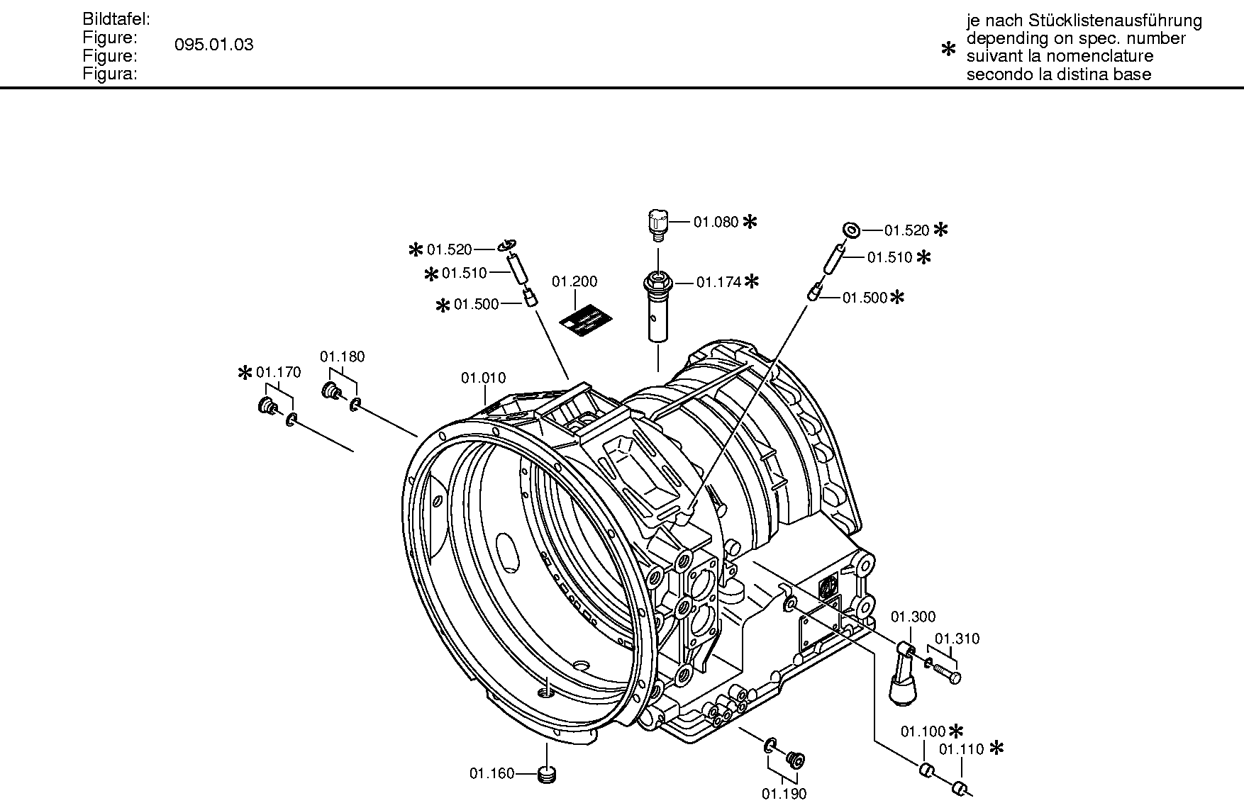 Корпус коробки передач 5079201010 ZF