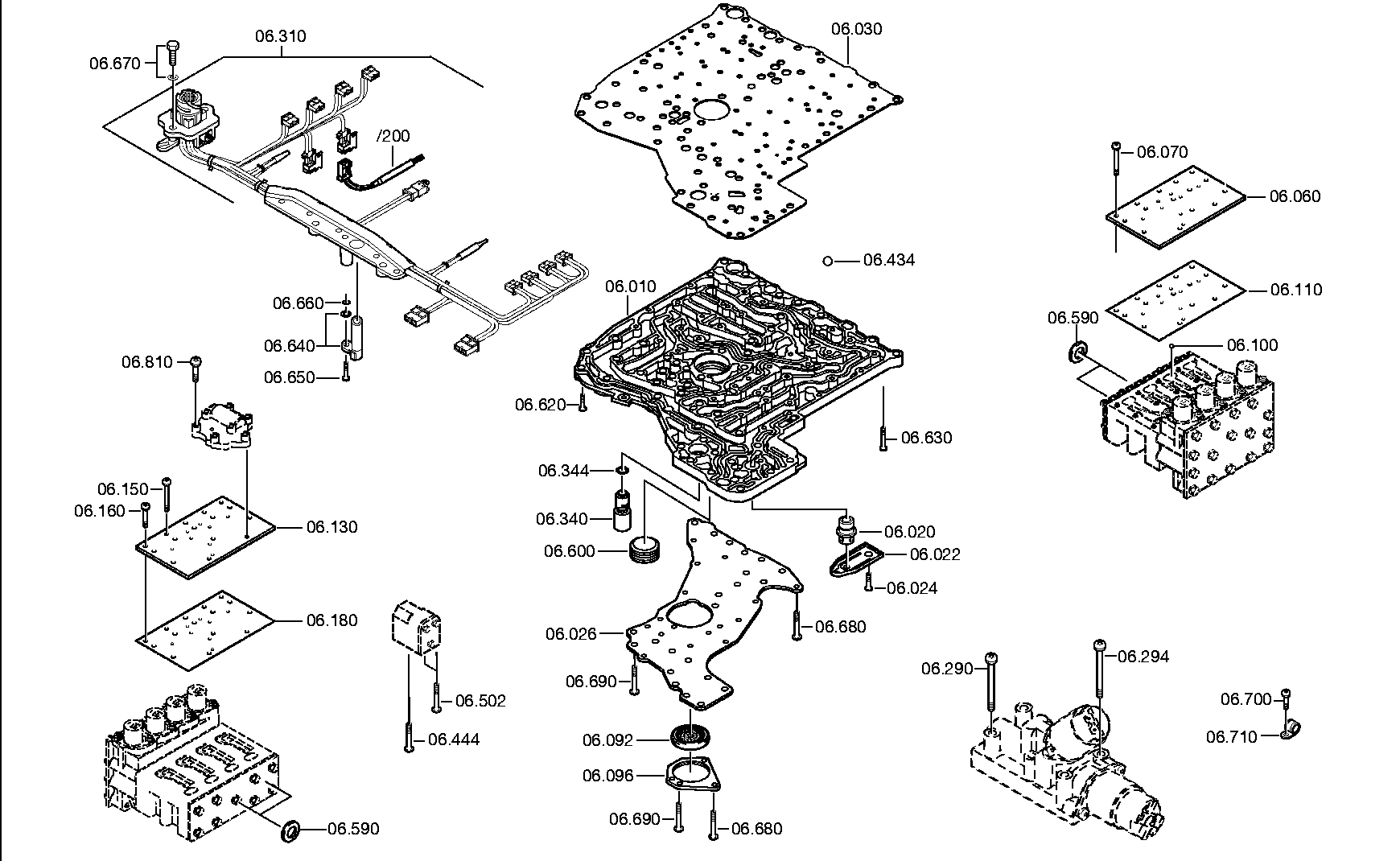 Блок клапанов 5079206033 ZF