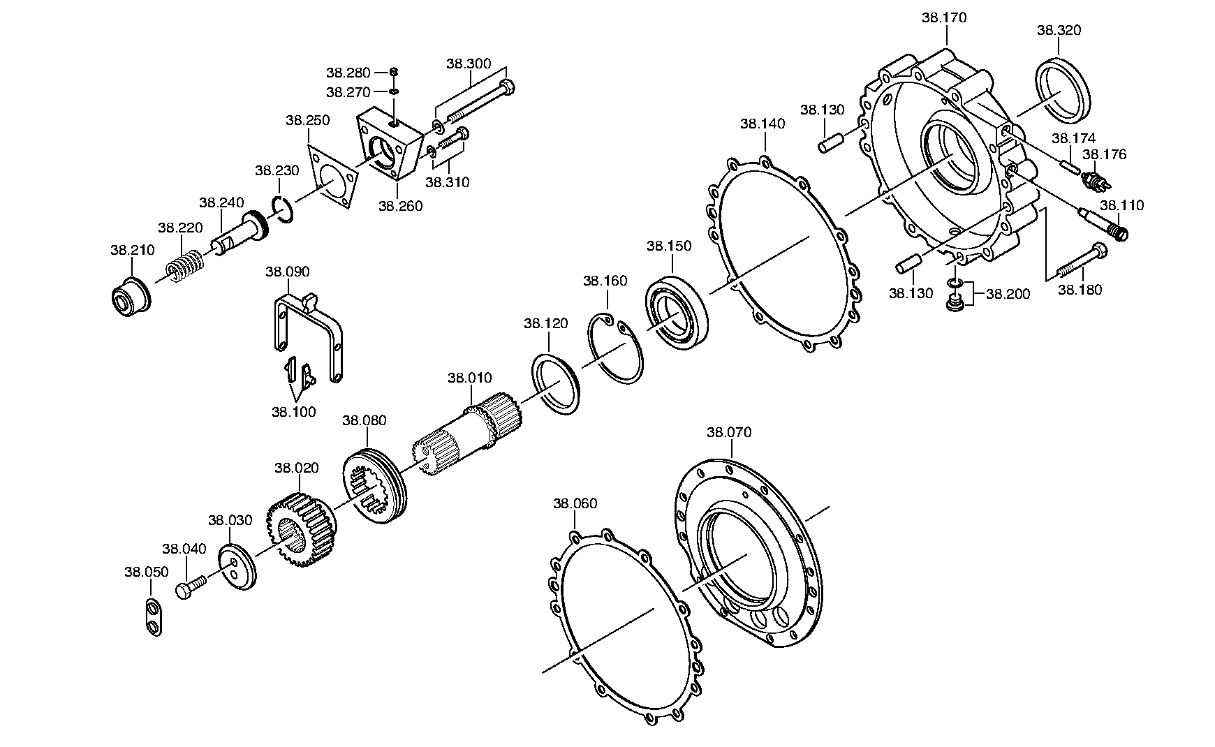 Фланец выходного вала 4139303250 ZF