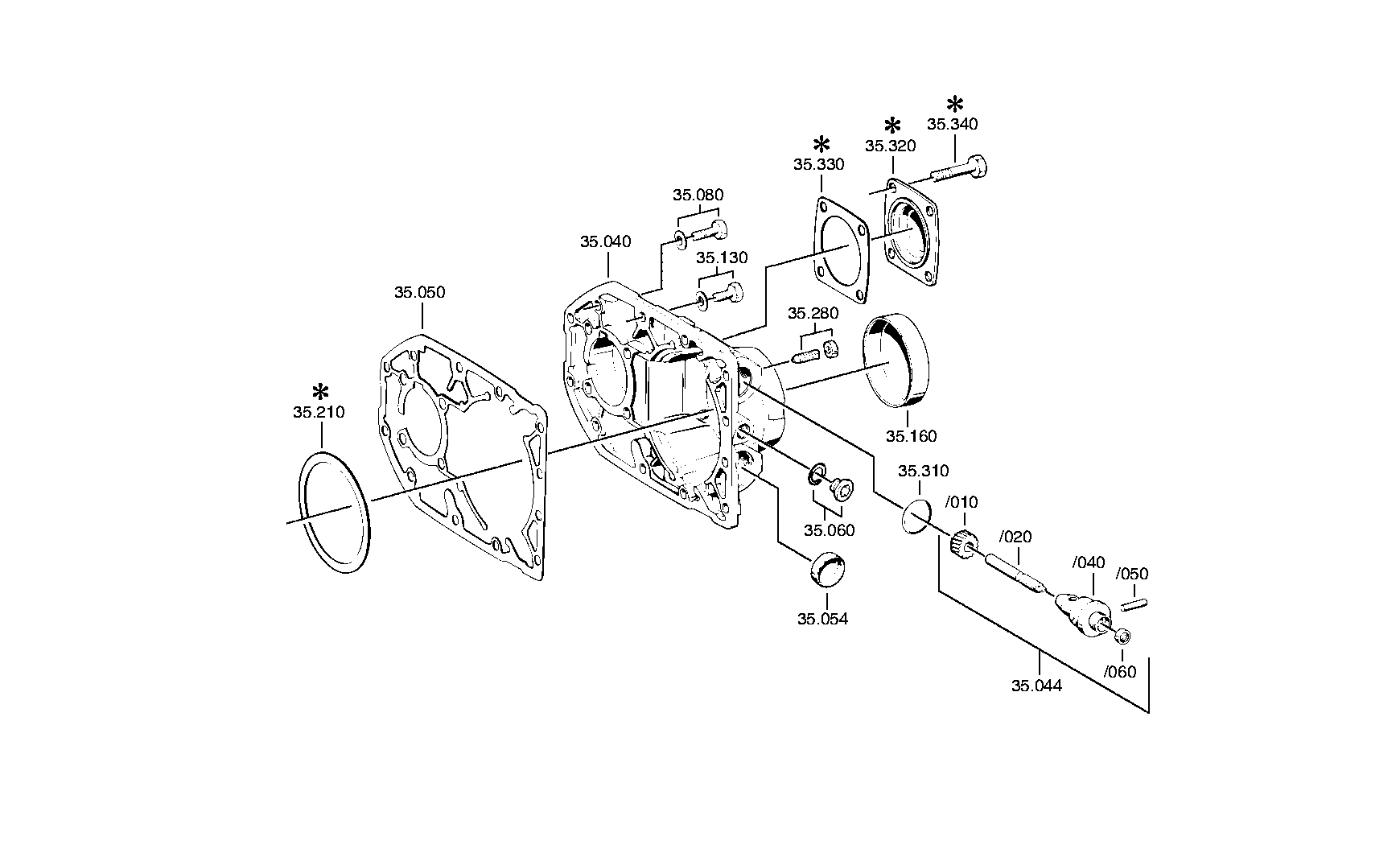 Крышка привода спидометра 1277332025 ZF
