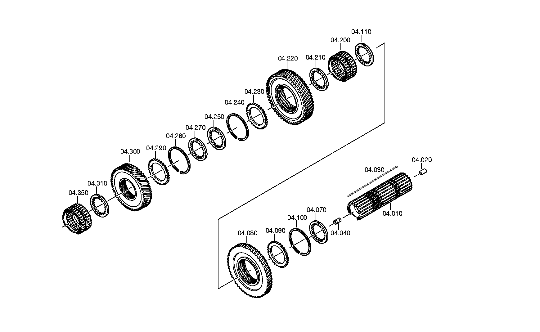 Косозубое зубчатое колесо 1327304024 ZF