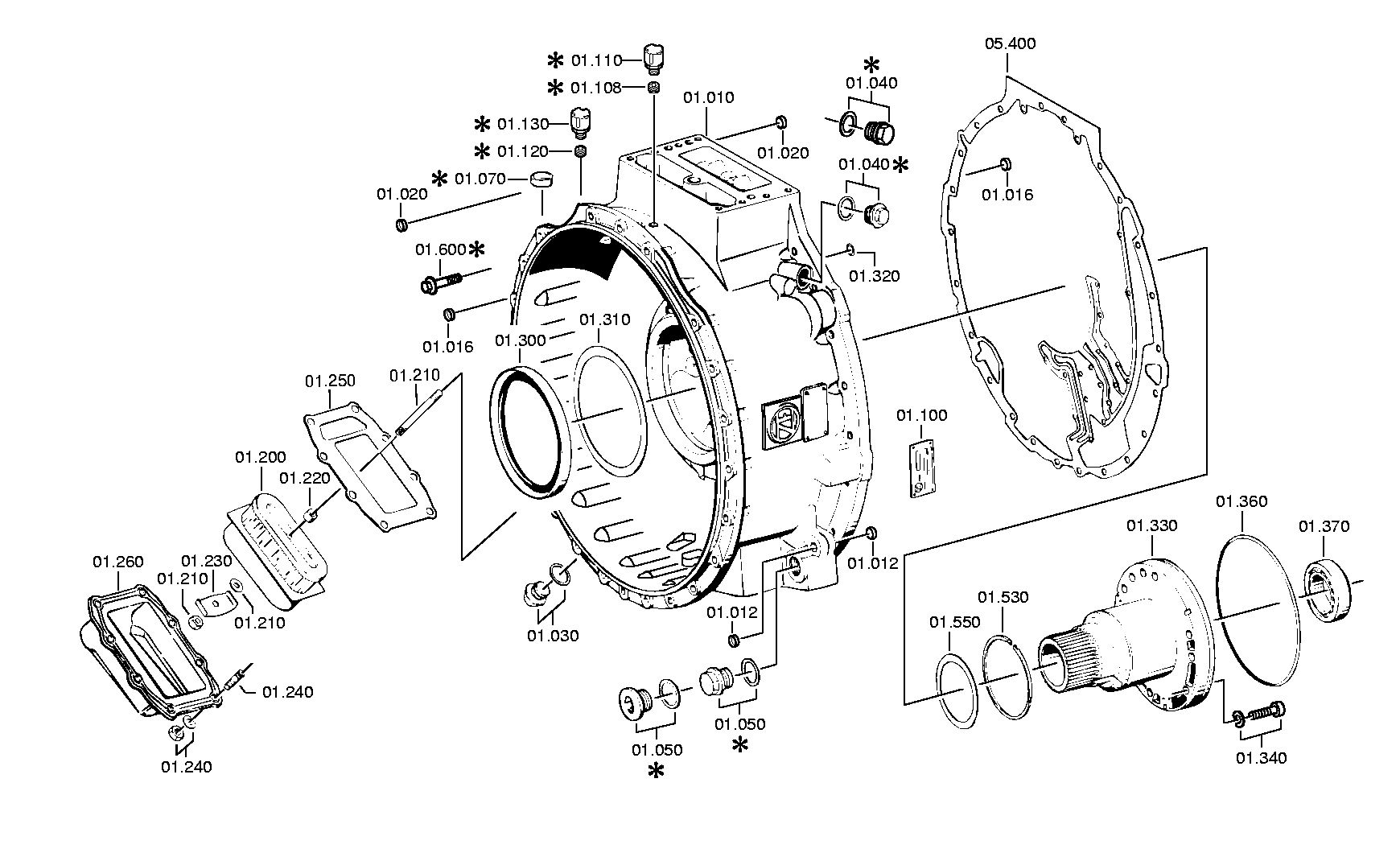 CONVERTER HOUS. 4130201154 ZF