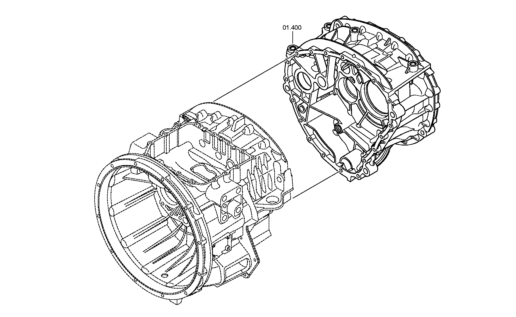Корпус сцепления 1336201009 ZF