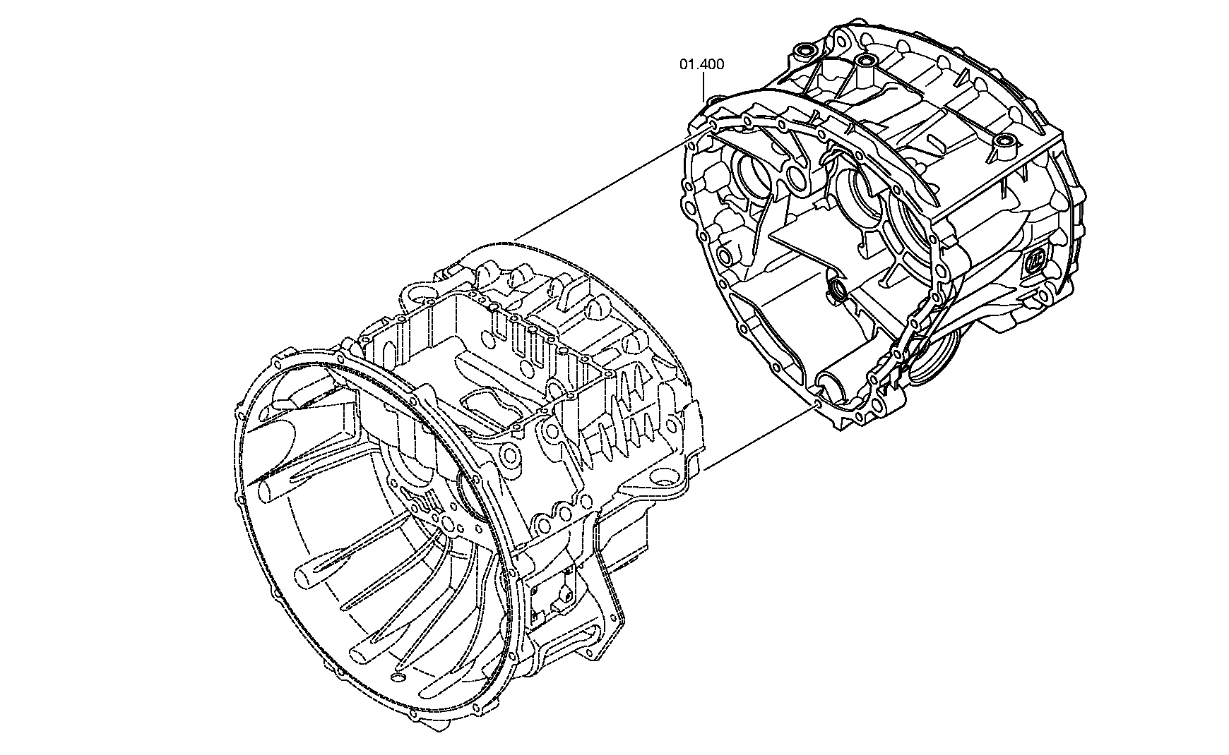 Корпус сцепления 1336201011 ZF