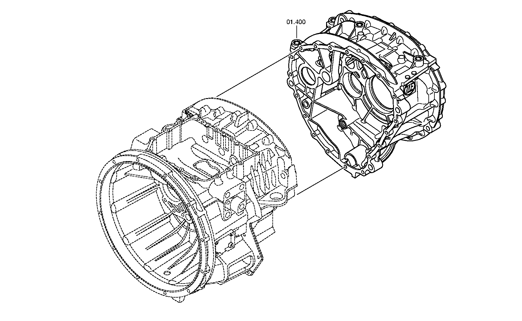 Корпус сцепления 1336201020 ZF