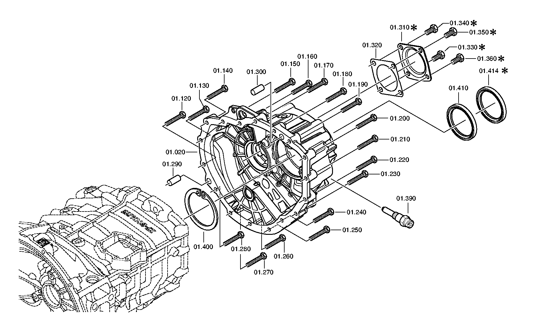 Корпус сцепления 1346301054 ZF