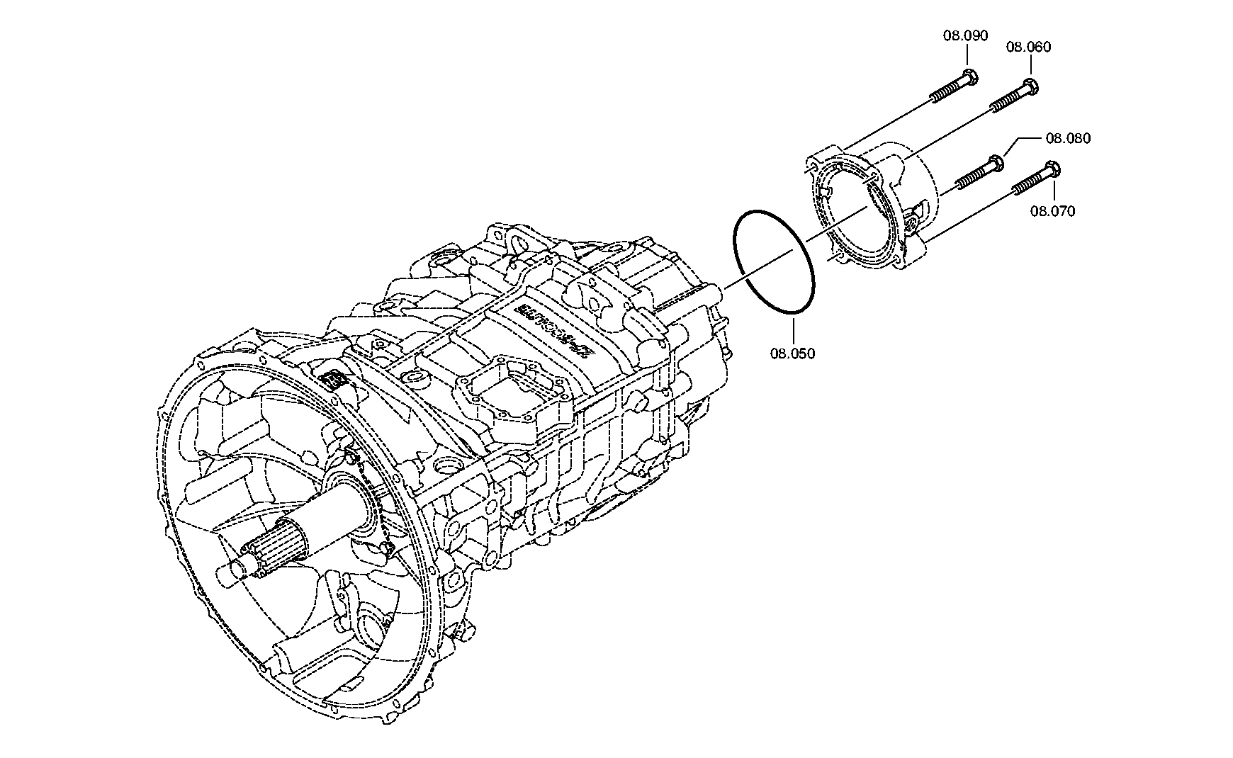 Крышка привода спидометра 1346308002 ZF