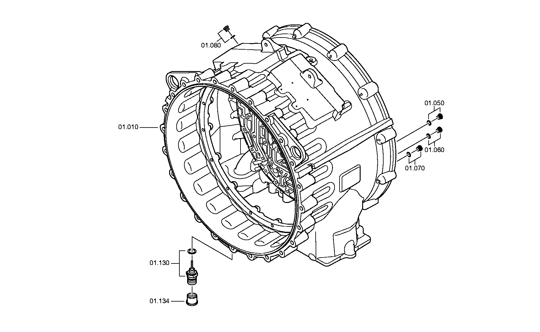 Винт TORX 0768042075 ZF