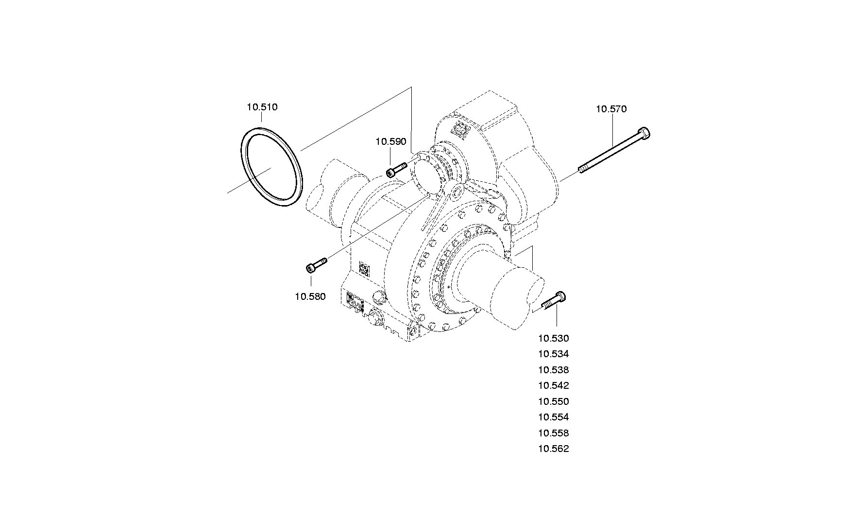 Болт с шестигранной головкой 0636010797 ZF